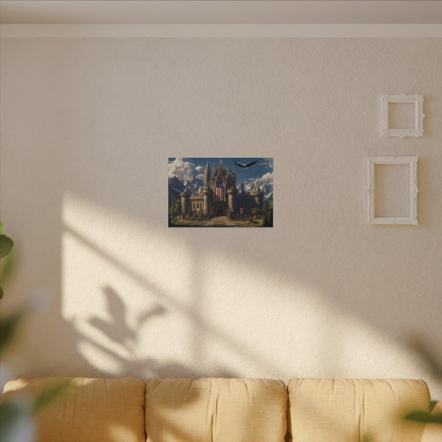 Eyrie Keep — Castle and Eagle Canvas