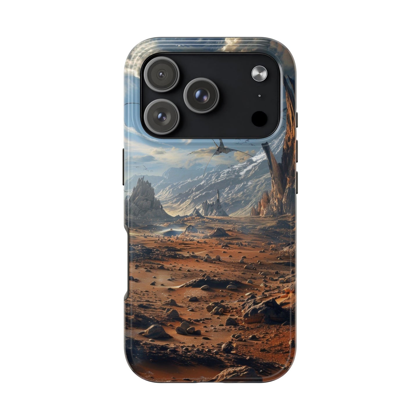 Ridge of Another World — Alien Mountains Phone Case