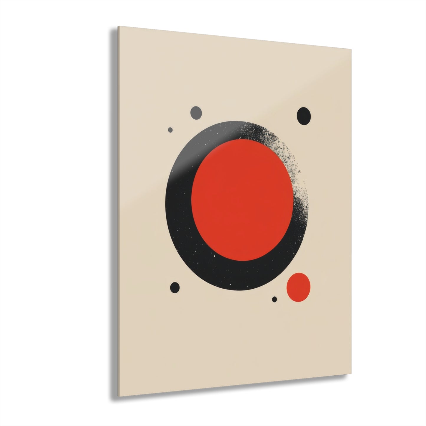 The Red Circle — Minimal Acrylic Print