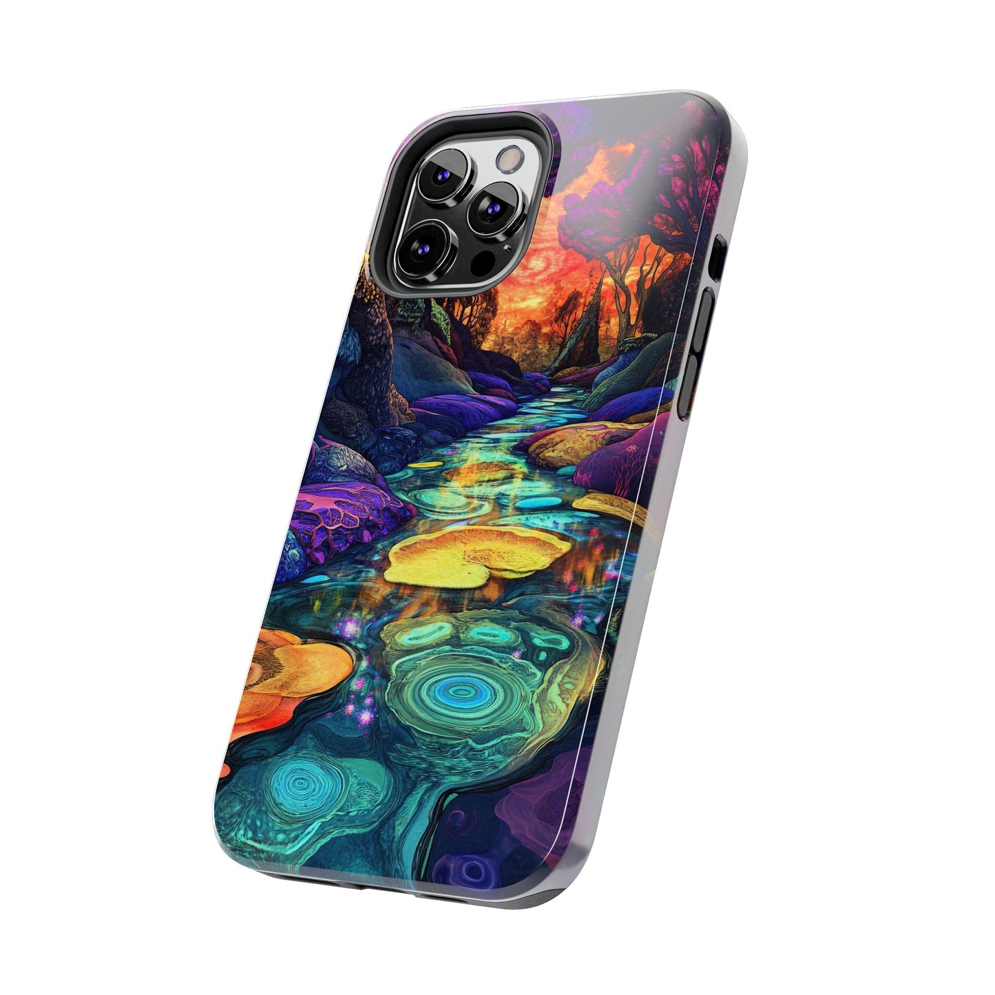 Dreamscape River — Psychedelic Canyon Phone Case
