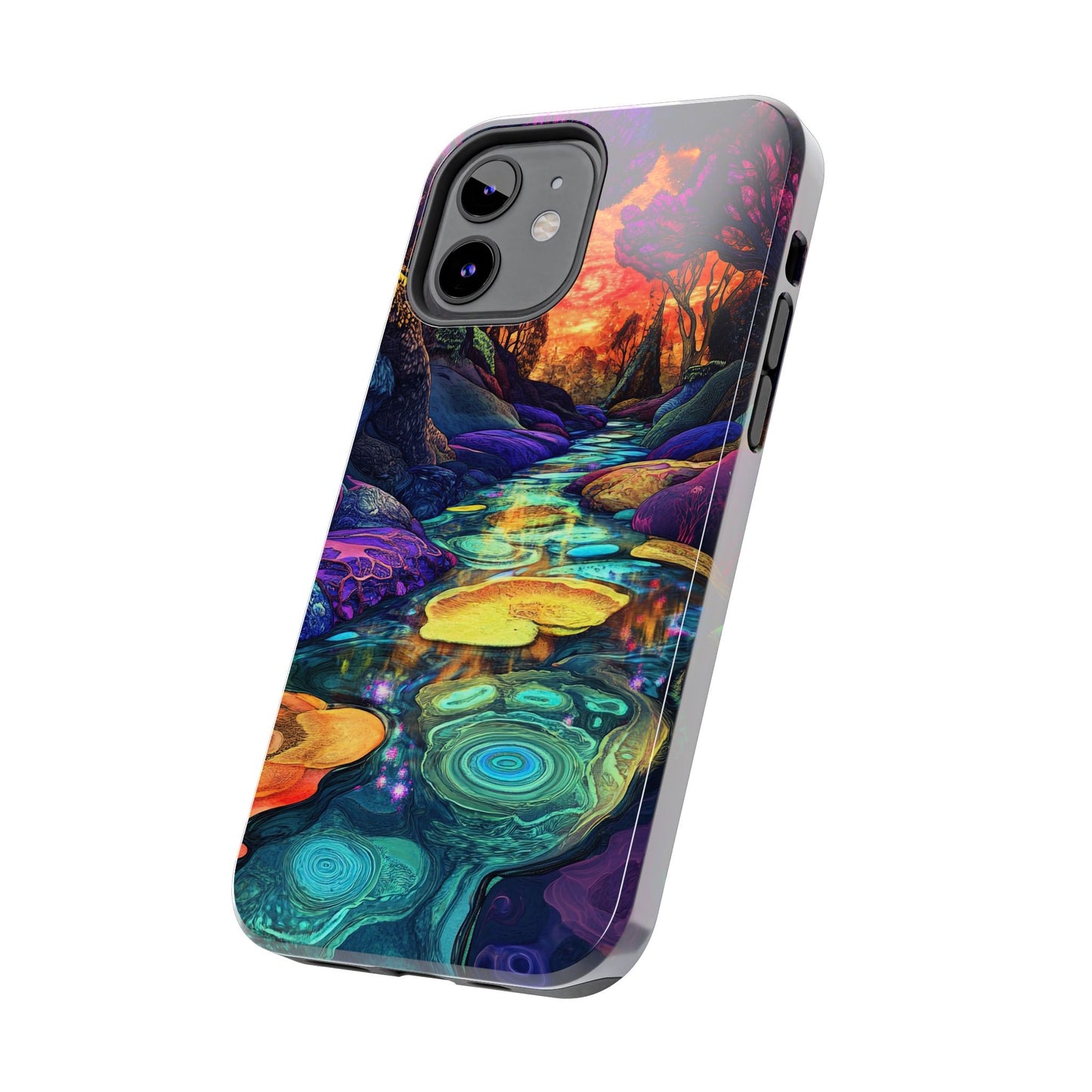 Dreamscape River — Psychedelic Canyon Phone Case