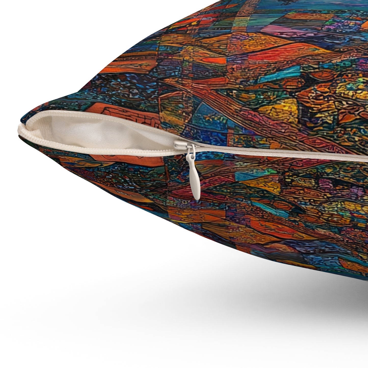 Persian Atrium — Stained Glass Palace Throw Pillow