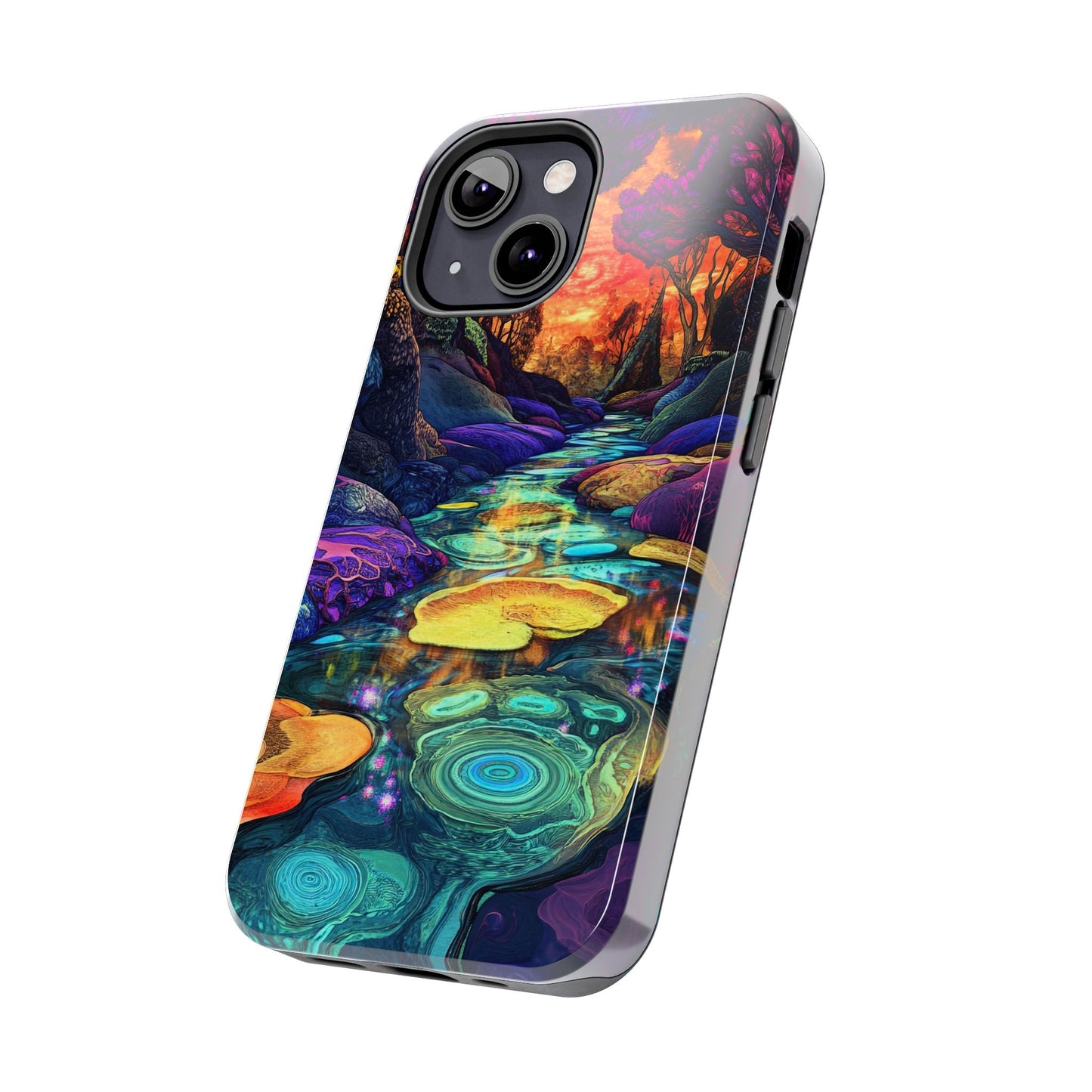 Dreamscape River — Psychedelic Canyon Phone Case