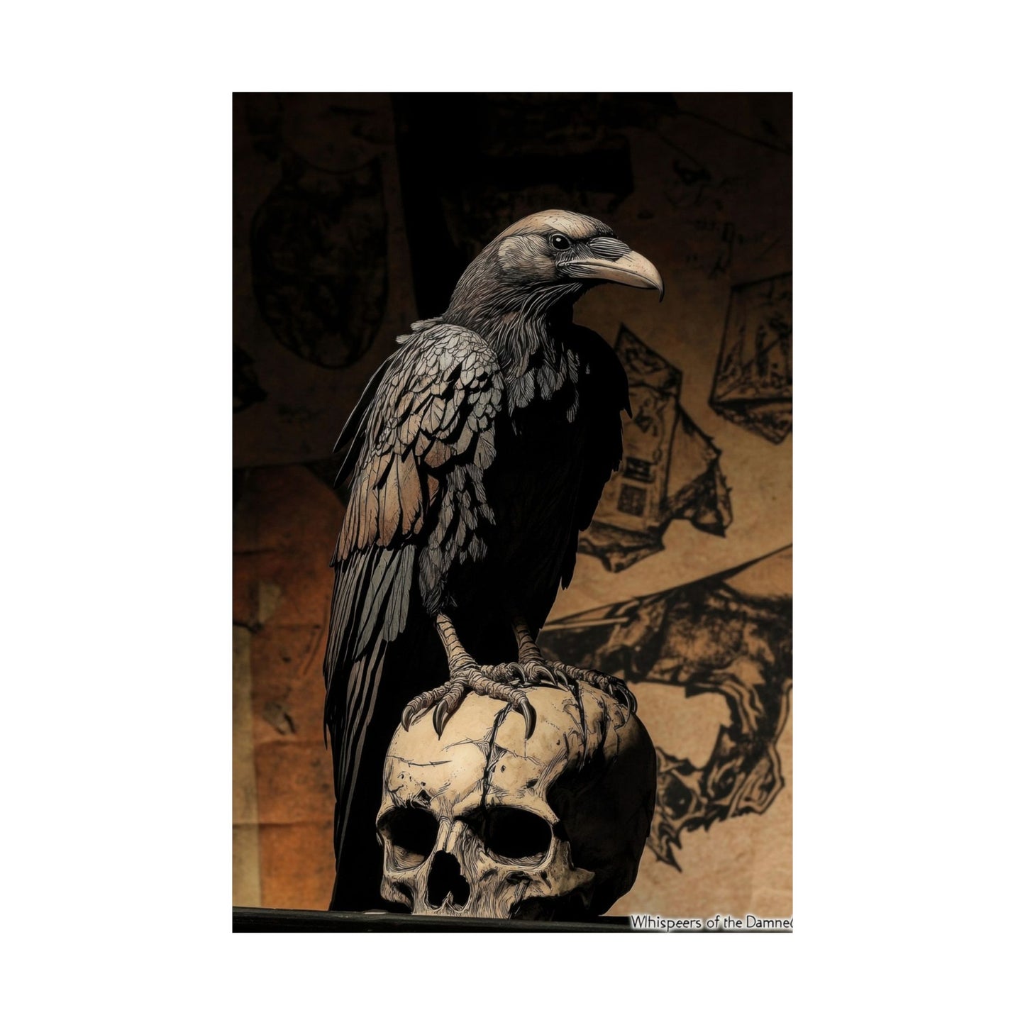 Memento — Raven and Skull Poster