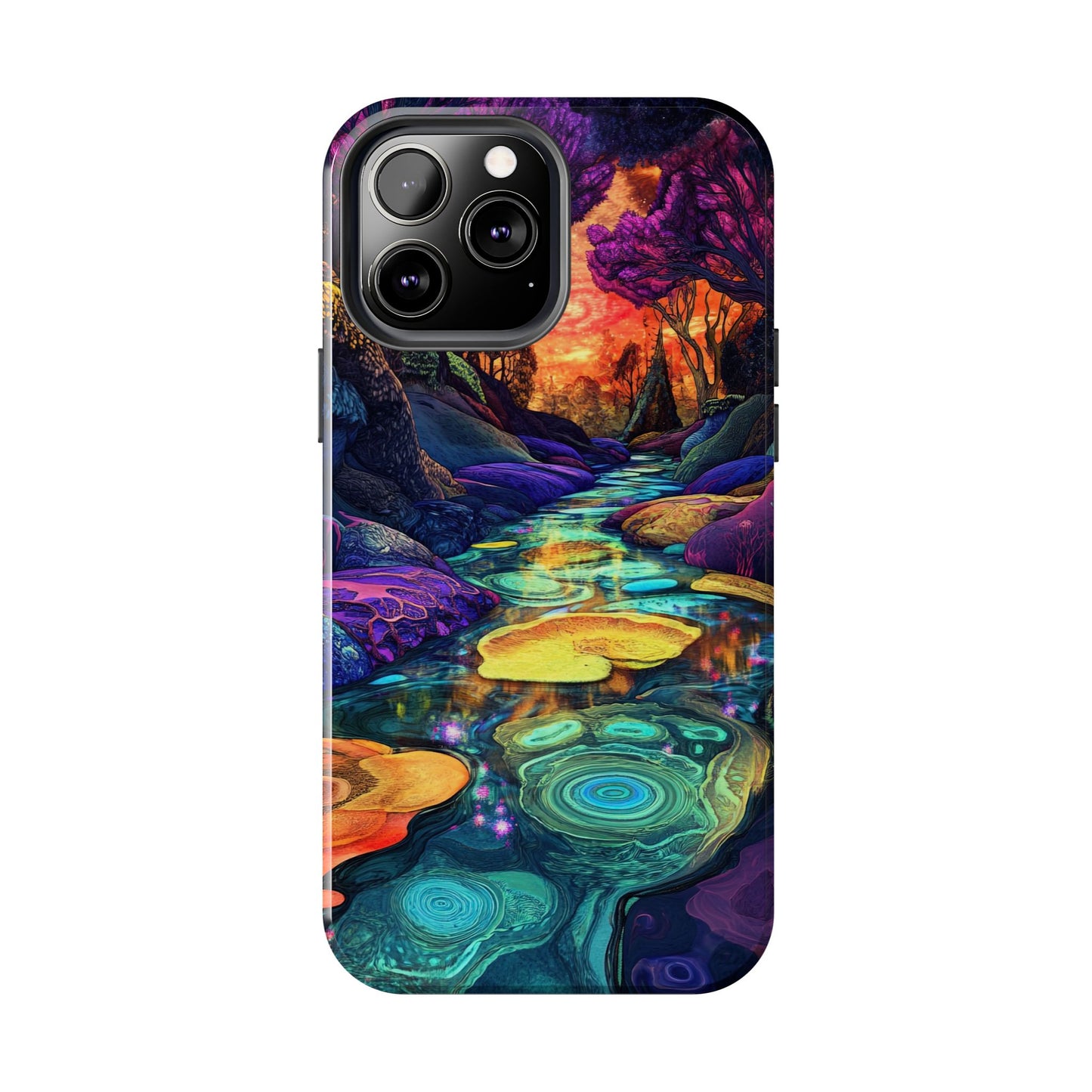 Dreamscape River — Psychedelic Canyon Phone Case