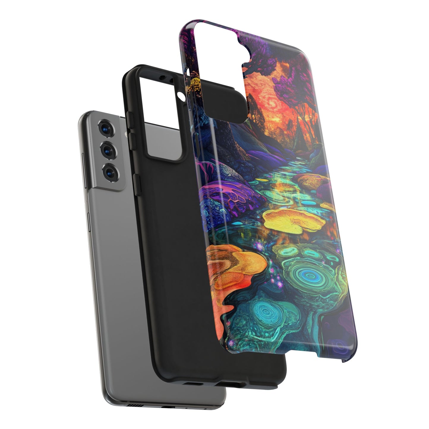 Dreamscape River — Psychedelic Canyon Phone Case