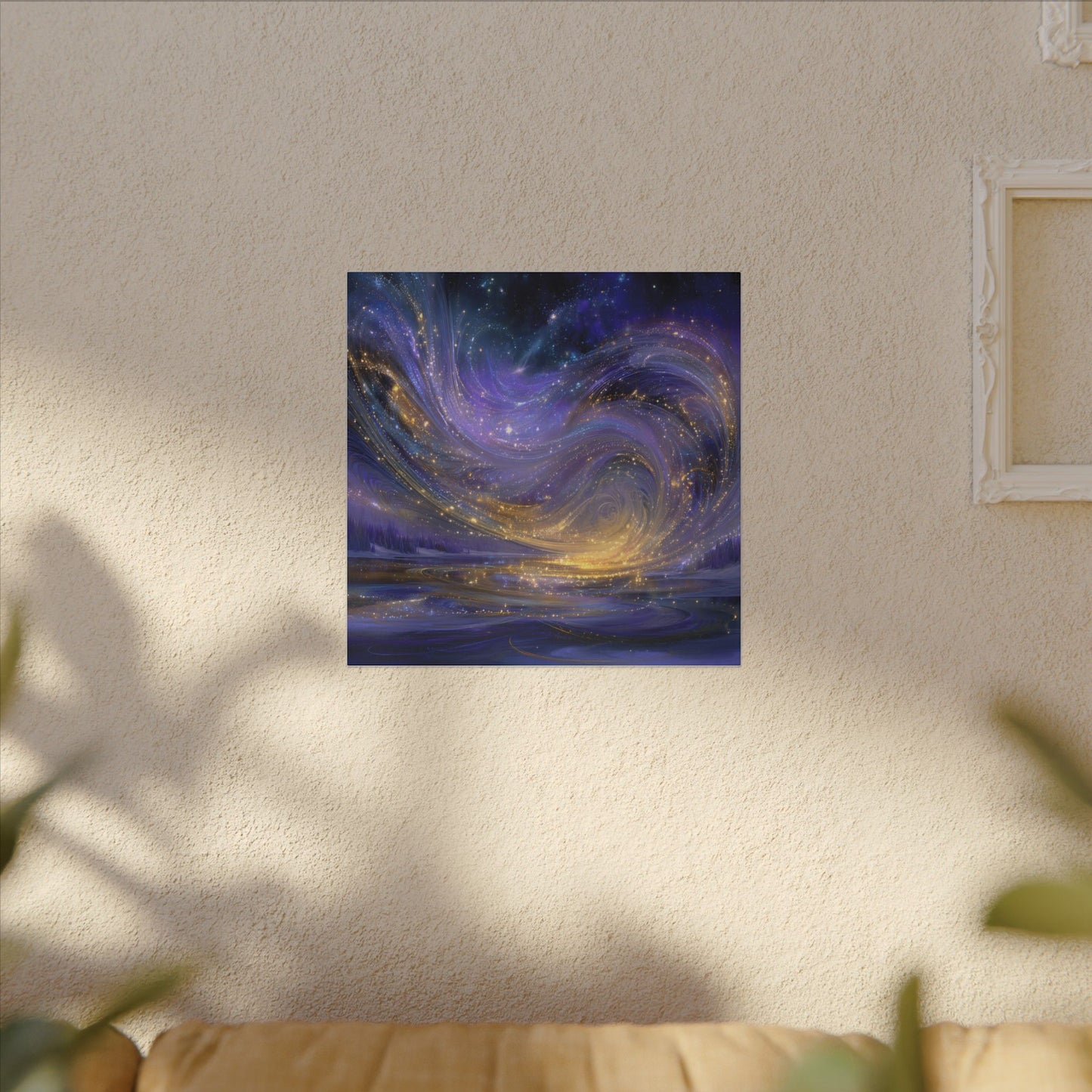 The Weaving Sky — Square Canvas