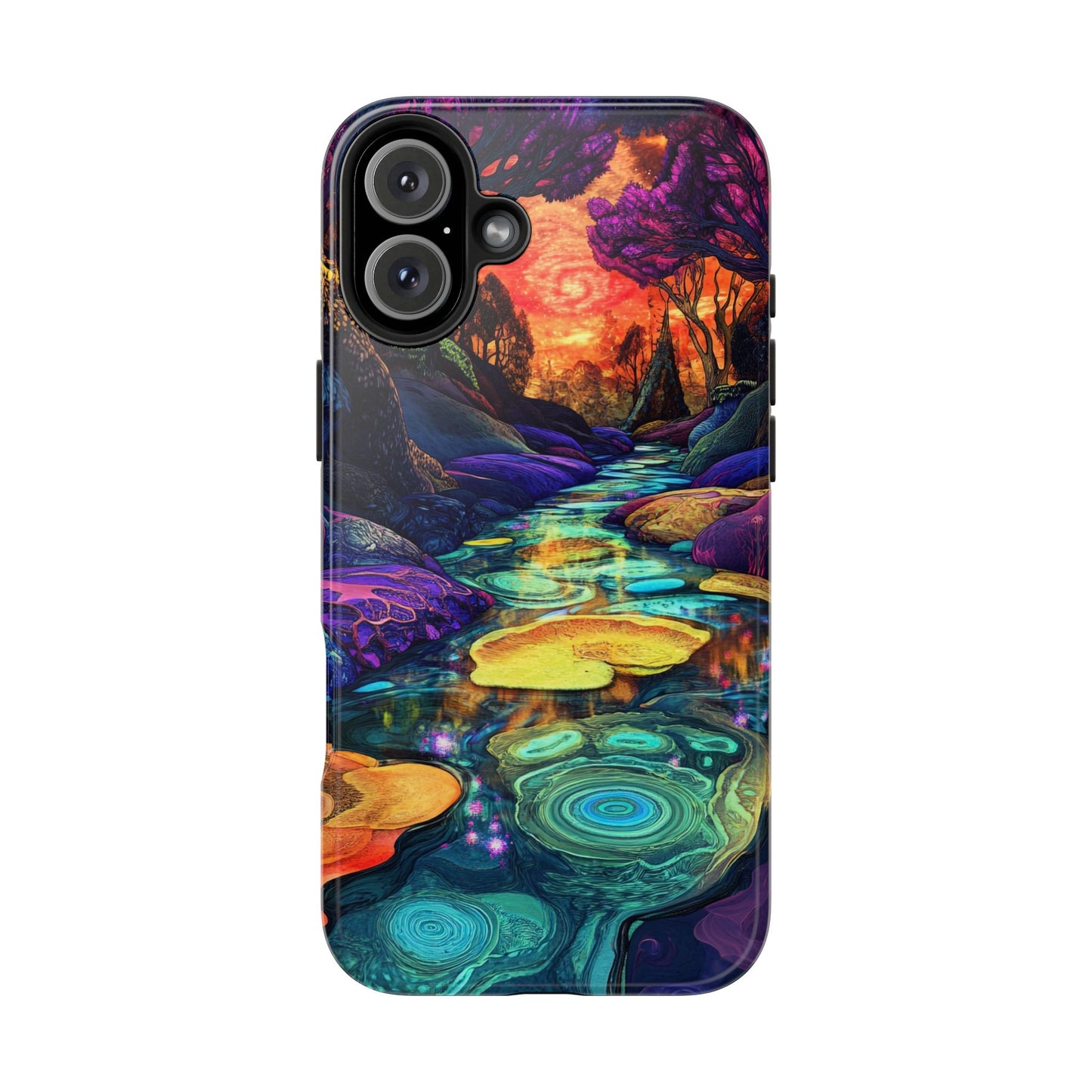 Dreamscape River — Psychedelic Canyon Phone Case