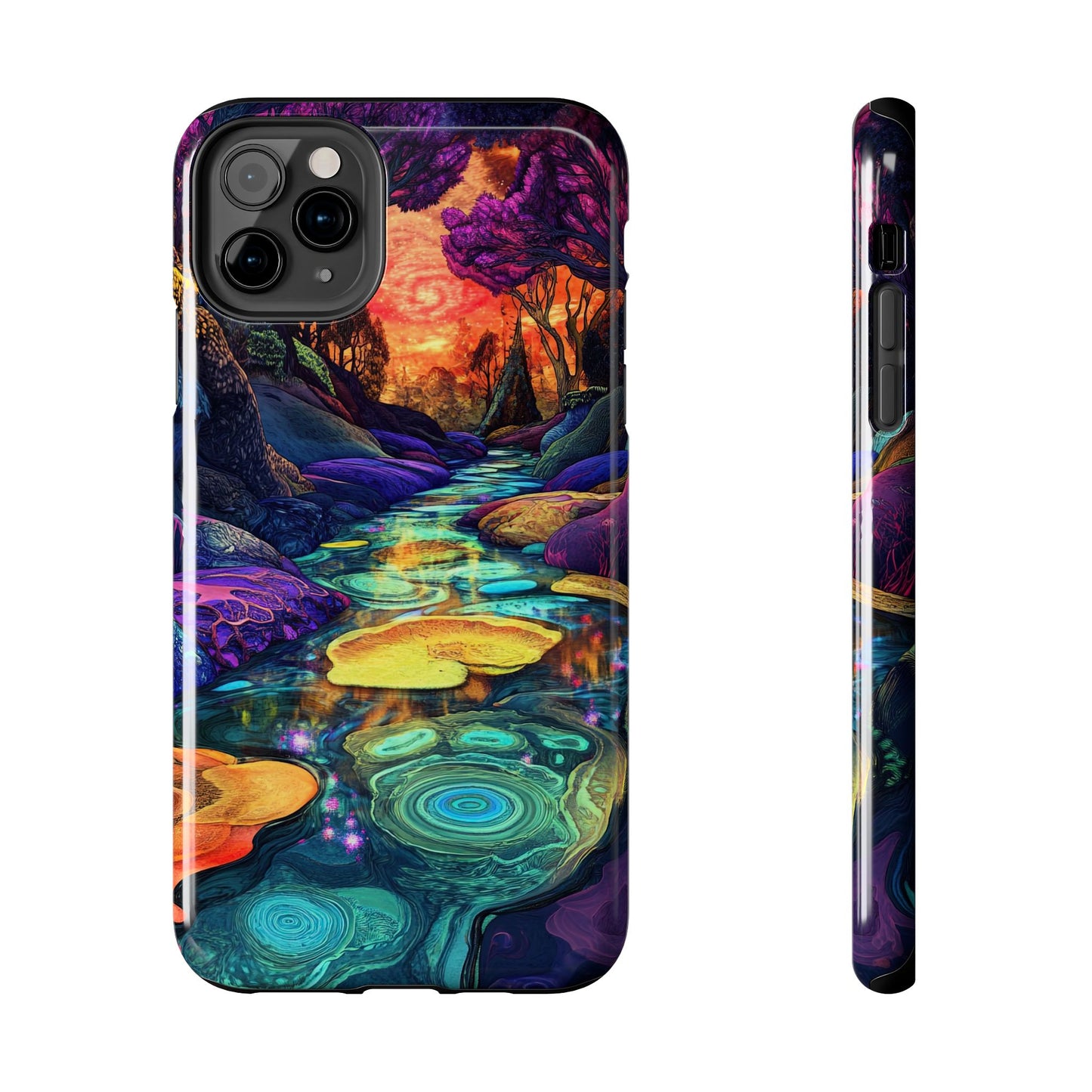 Dreamscape River — Psychedelic Canyon Phone Case