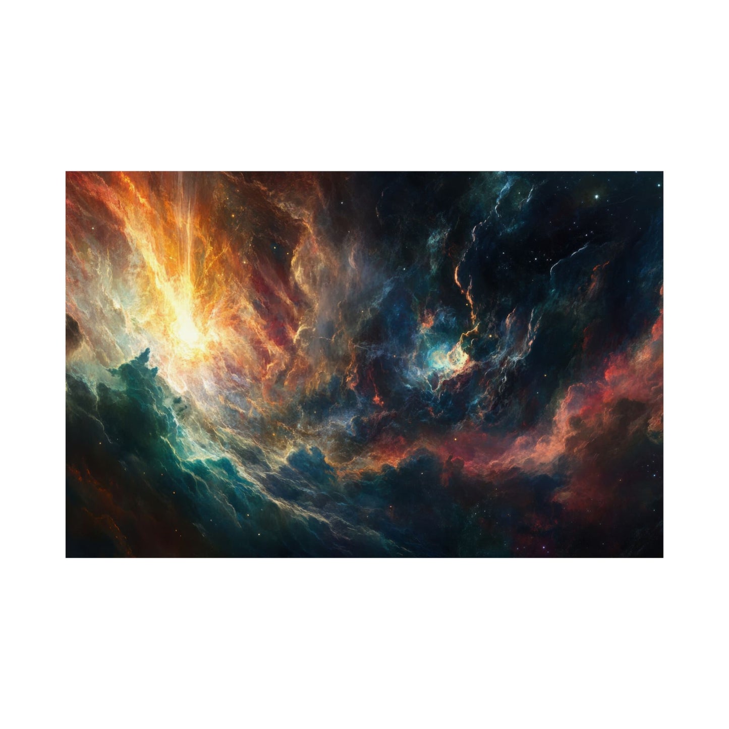 Emberfall Nebula — Matte Poster