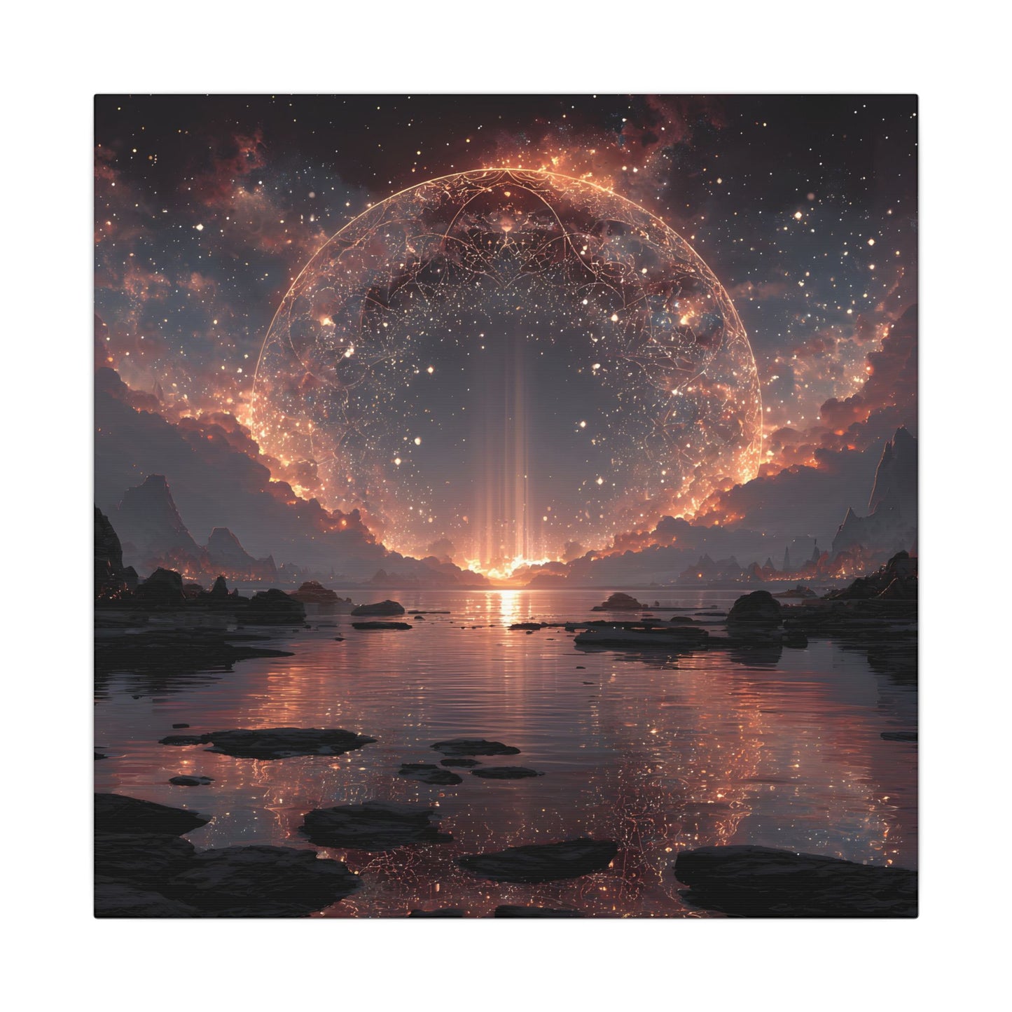 The Filigree Gate — Square Canvas