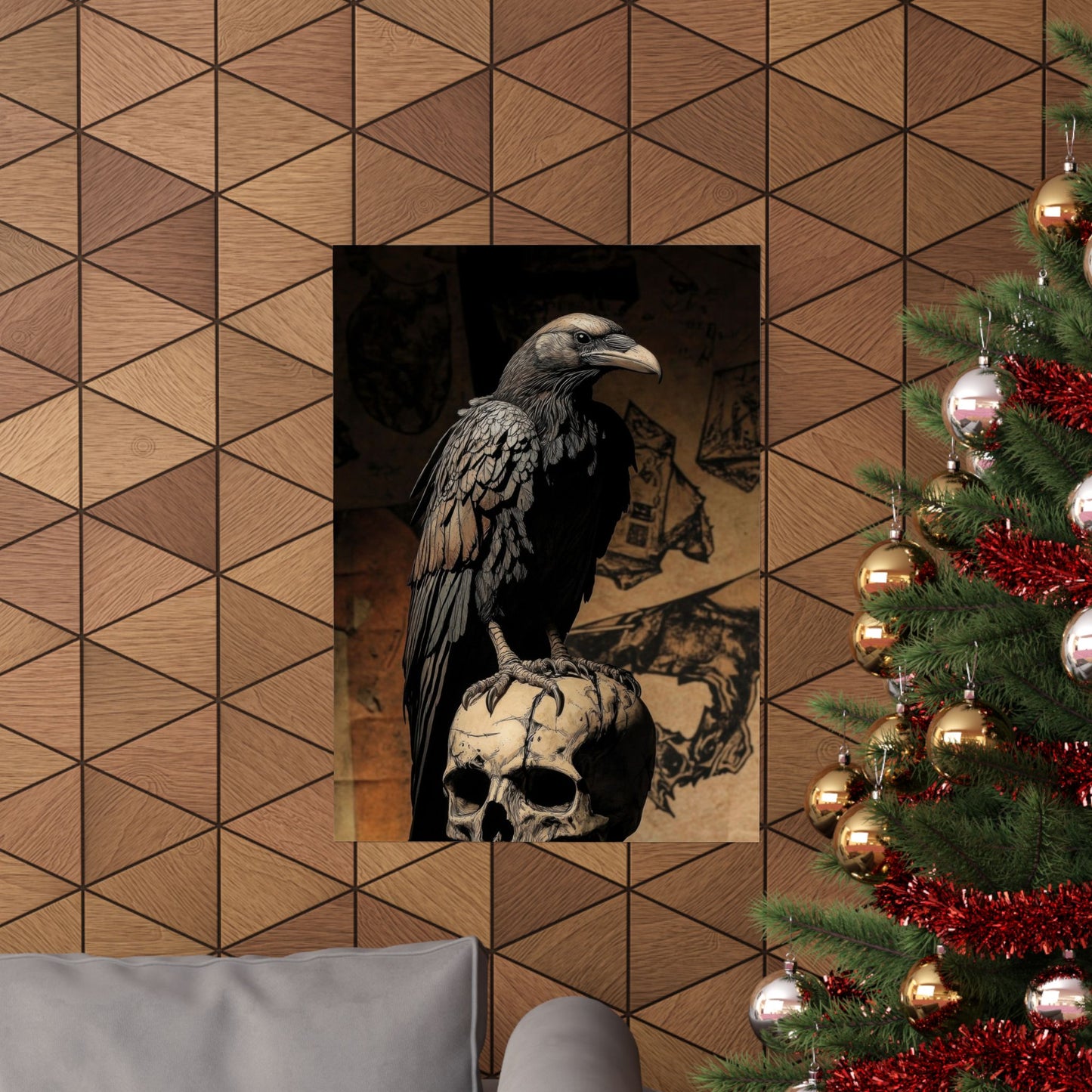 Memento — Raven and Skull Poster