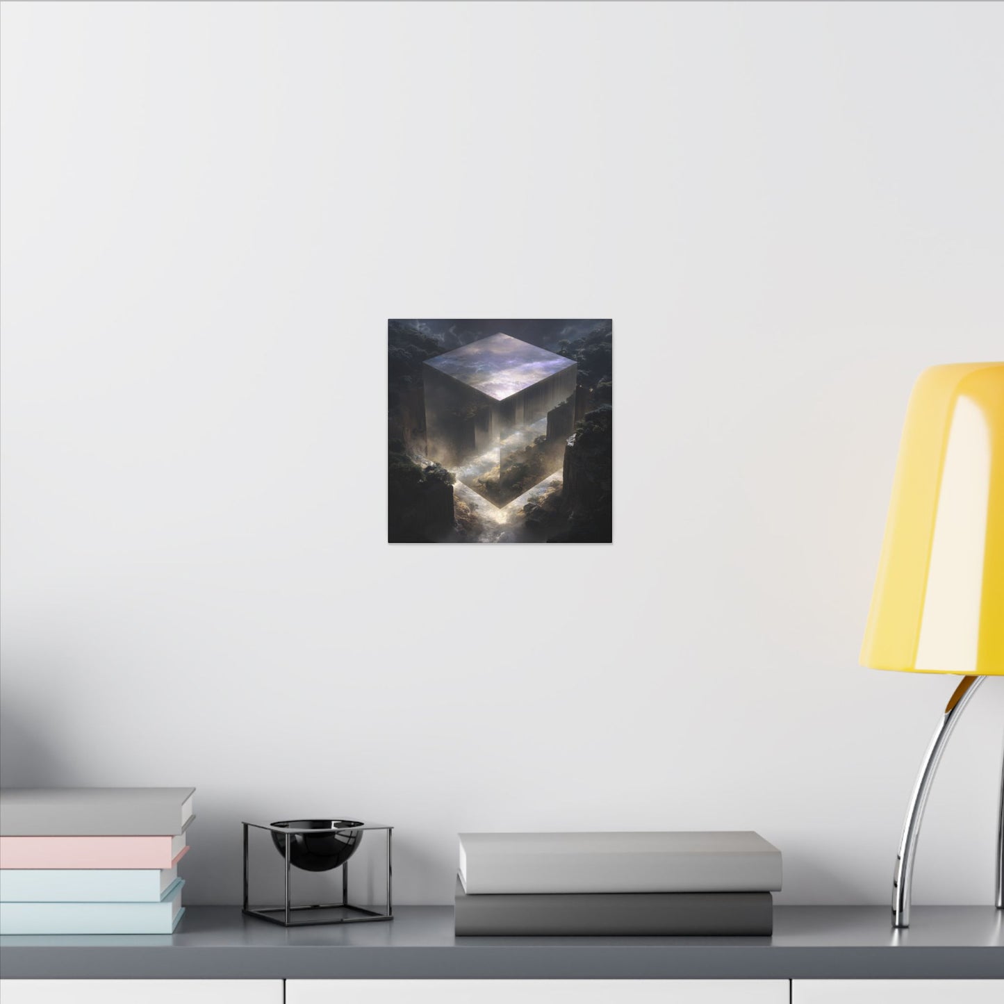 The Mirror Cube — Square Canvas