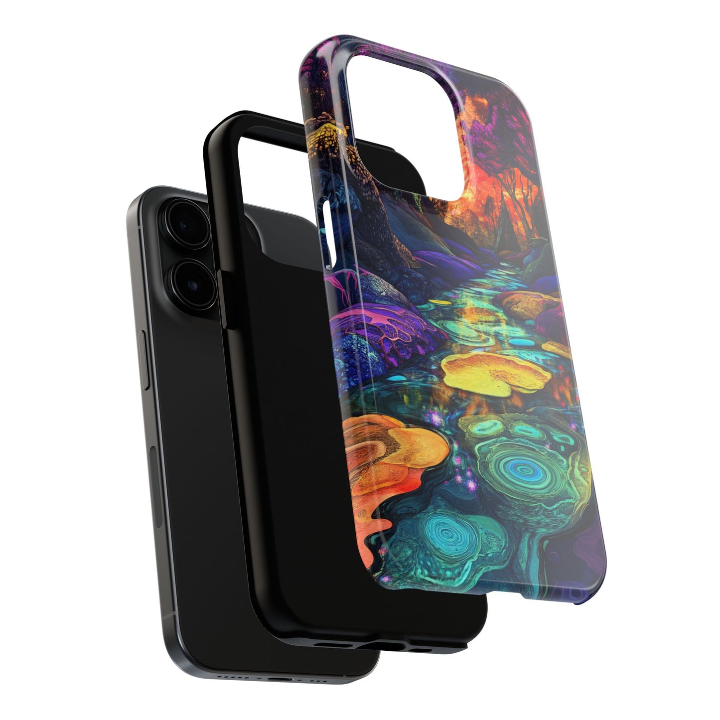 Dreamscape River — Psychedelic Canyon Phone Case