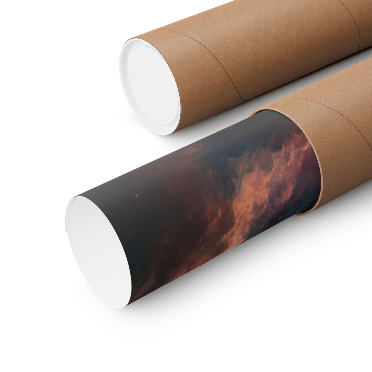 Emberfall Nebula — Matte Poster