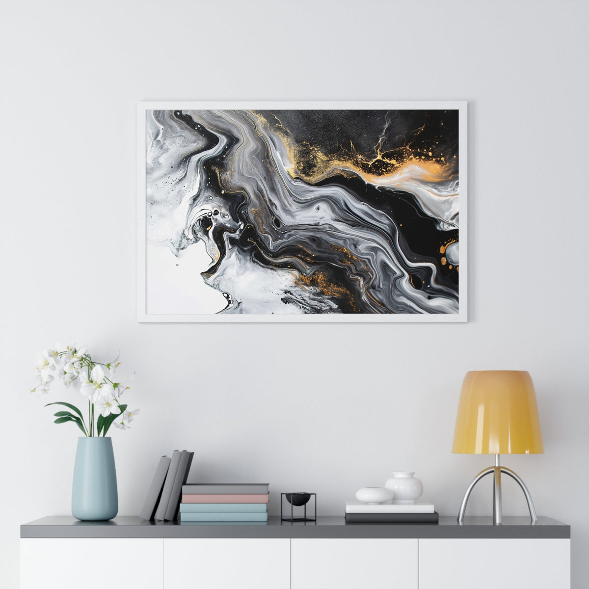 Alabaster Drift Framed Print - JG Visual Arts