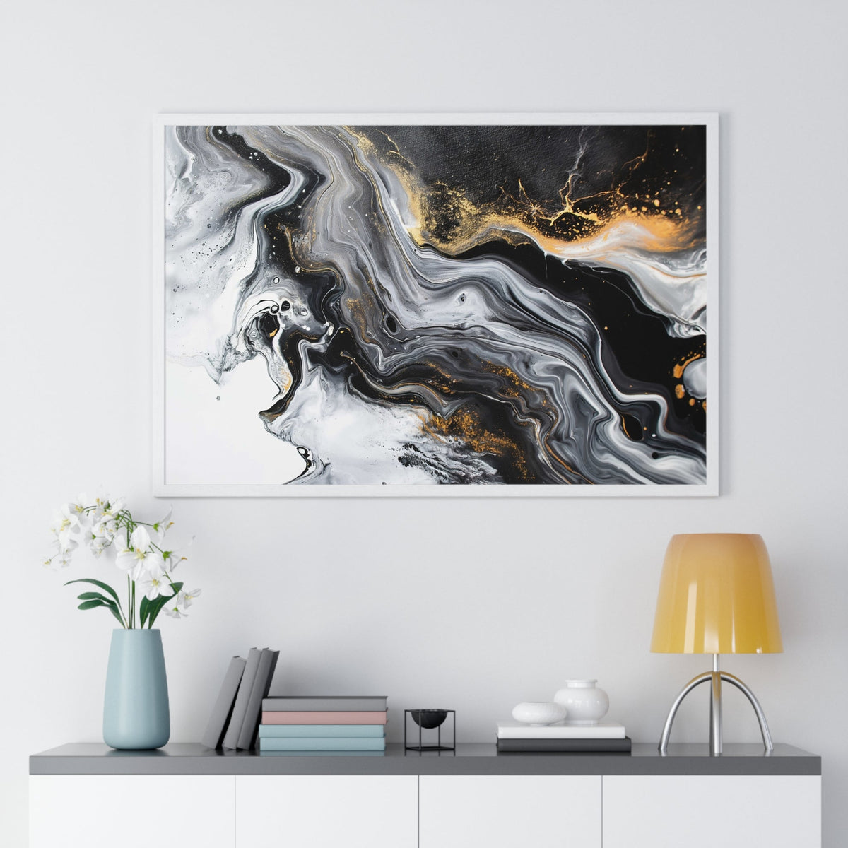 Alabaster Drift Framed Print - JG Visual Arts