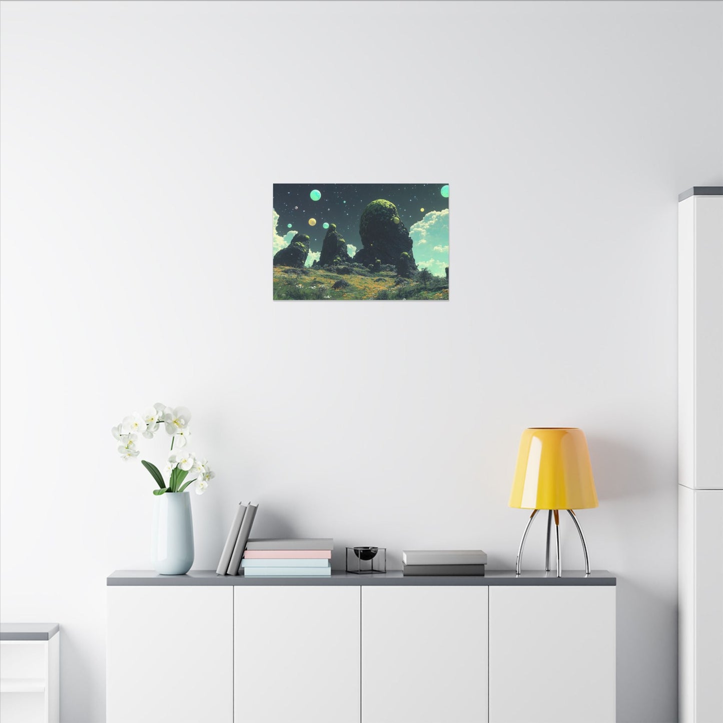 Alien Meadow — Mossy Monoliths Canvas - JG Visual Arts