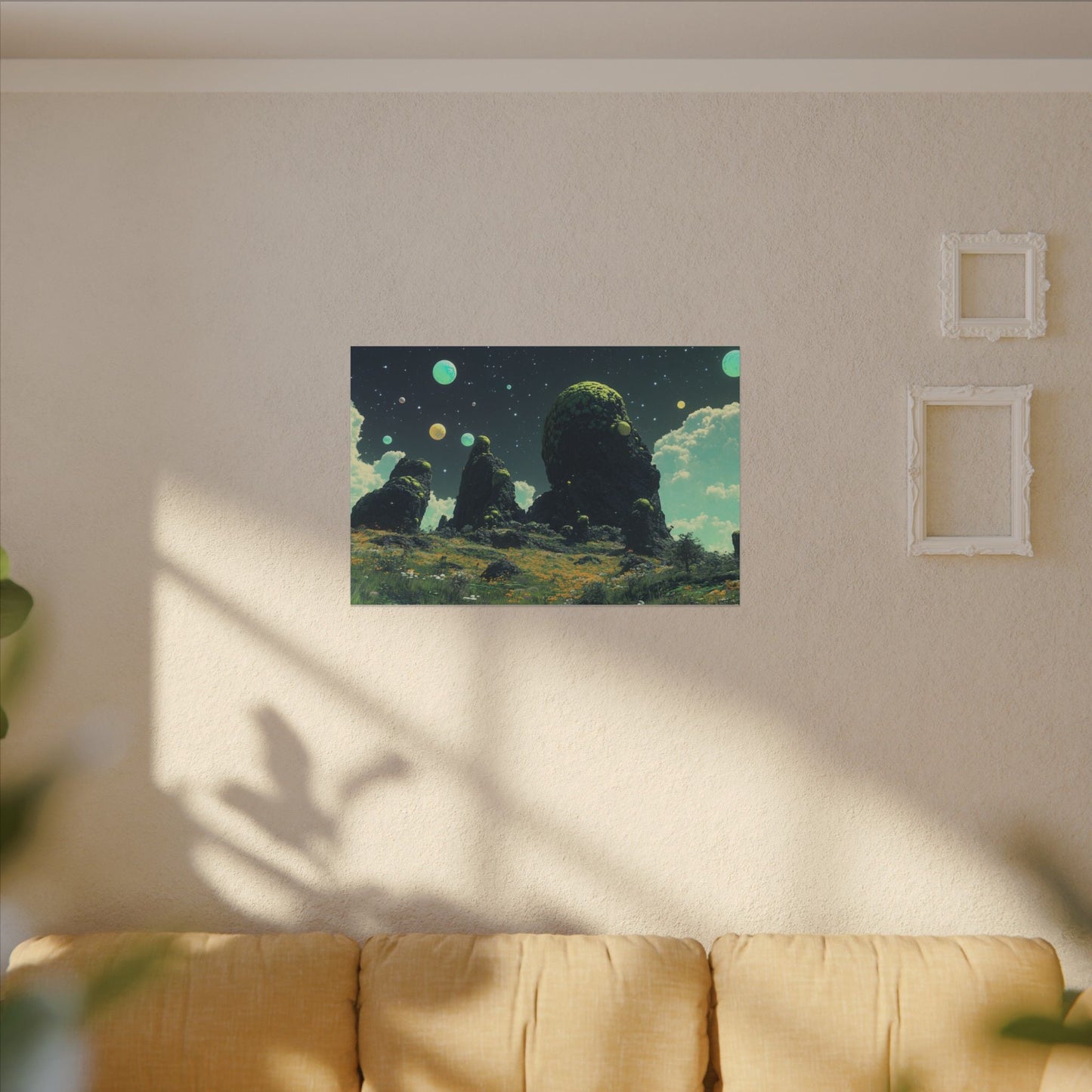 Alien Meadow — Mossy Monoliths Canvas - JG Visual Arts