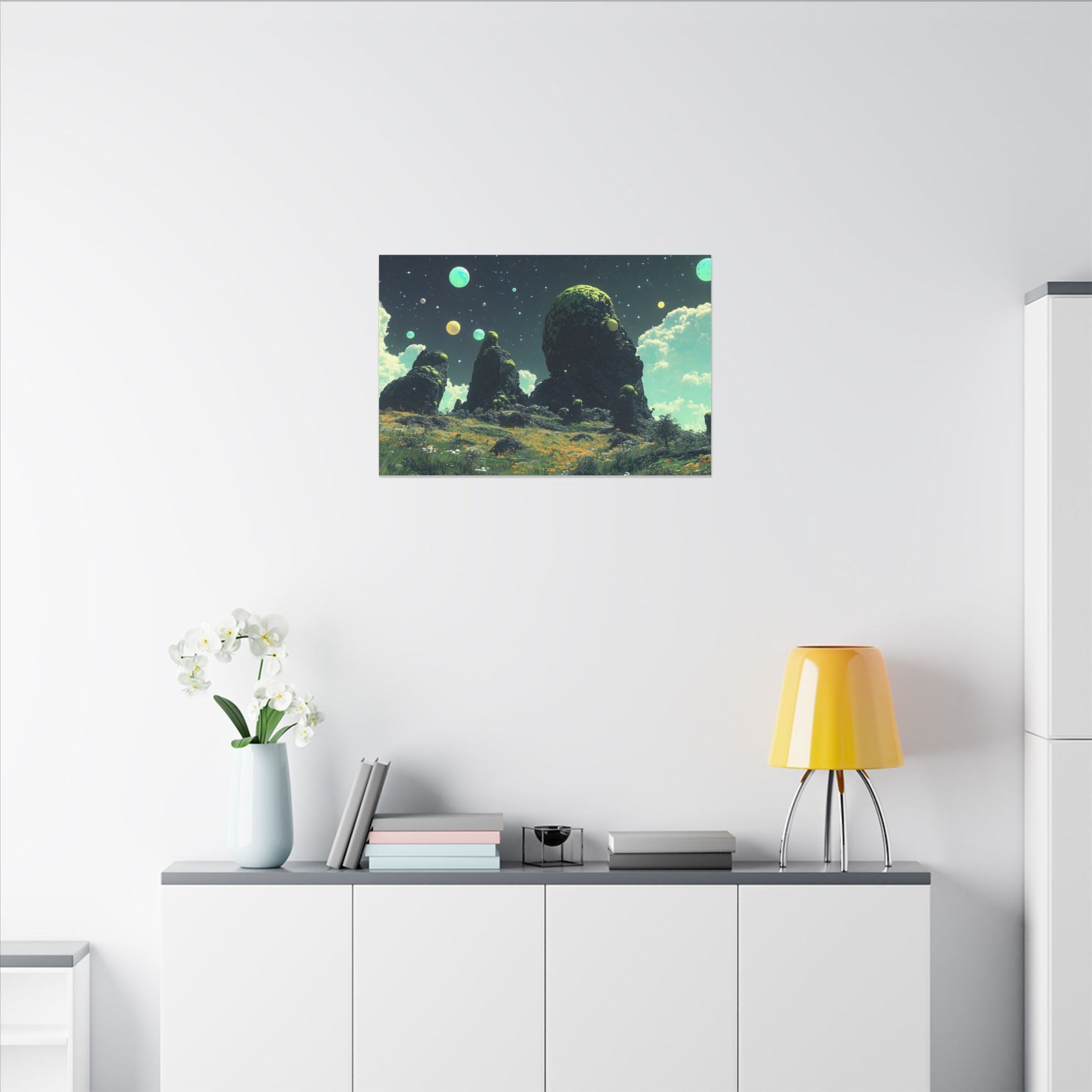 Alien Meadow — Mossy Monoliths Canvas - JG Visual Arts