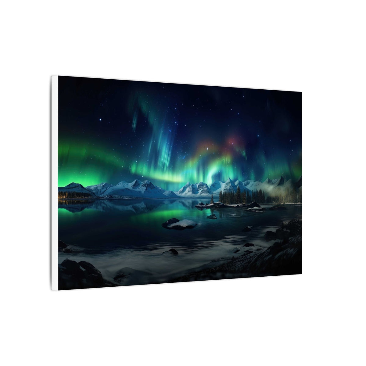 Aurora Over Ice Canvas - JG Visual Arts
