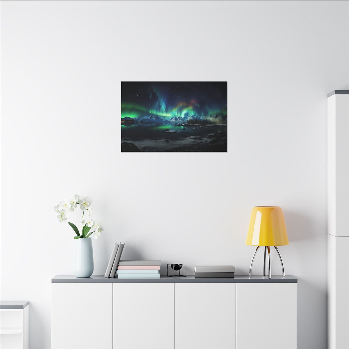 Aurora Over Ice Canvas - JG Visual Arts