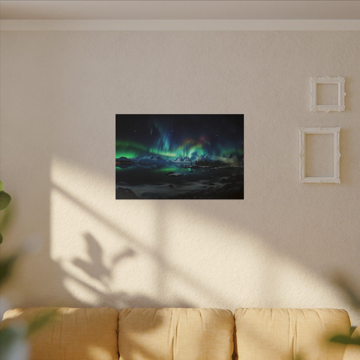 Aurora Over Ice Canvas - JG Visual Arts