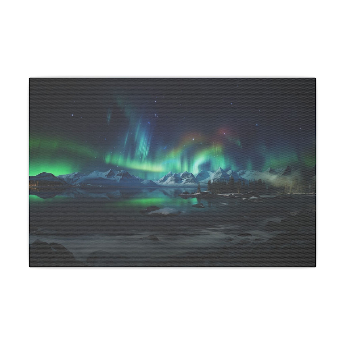 Aurora Over Ice Canvas - JG Visual Arts
