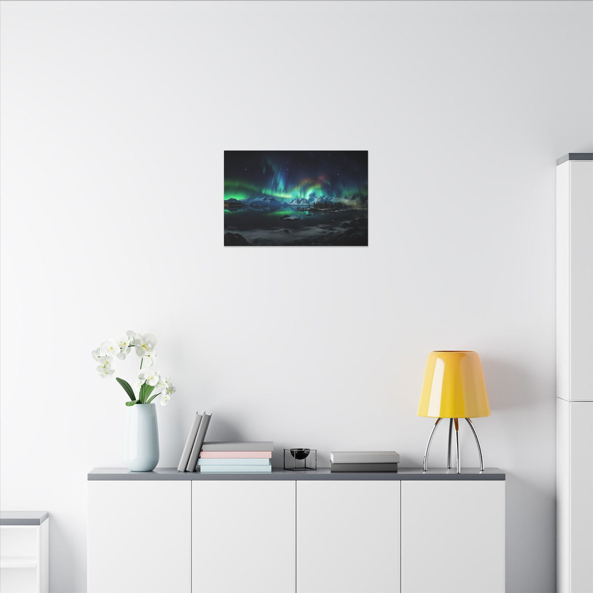 Aurora Over Ice Canvas - JG Visual Arts