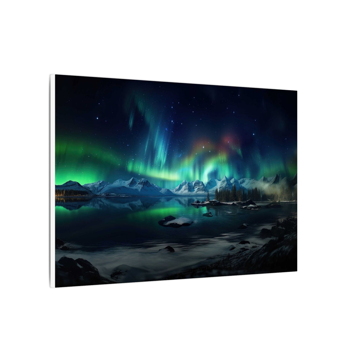Aurora Over Ice Canvas - JG Visual Arts