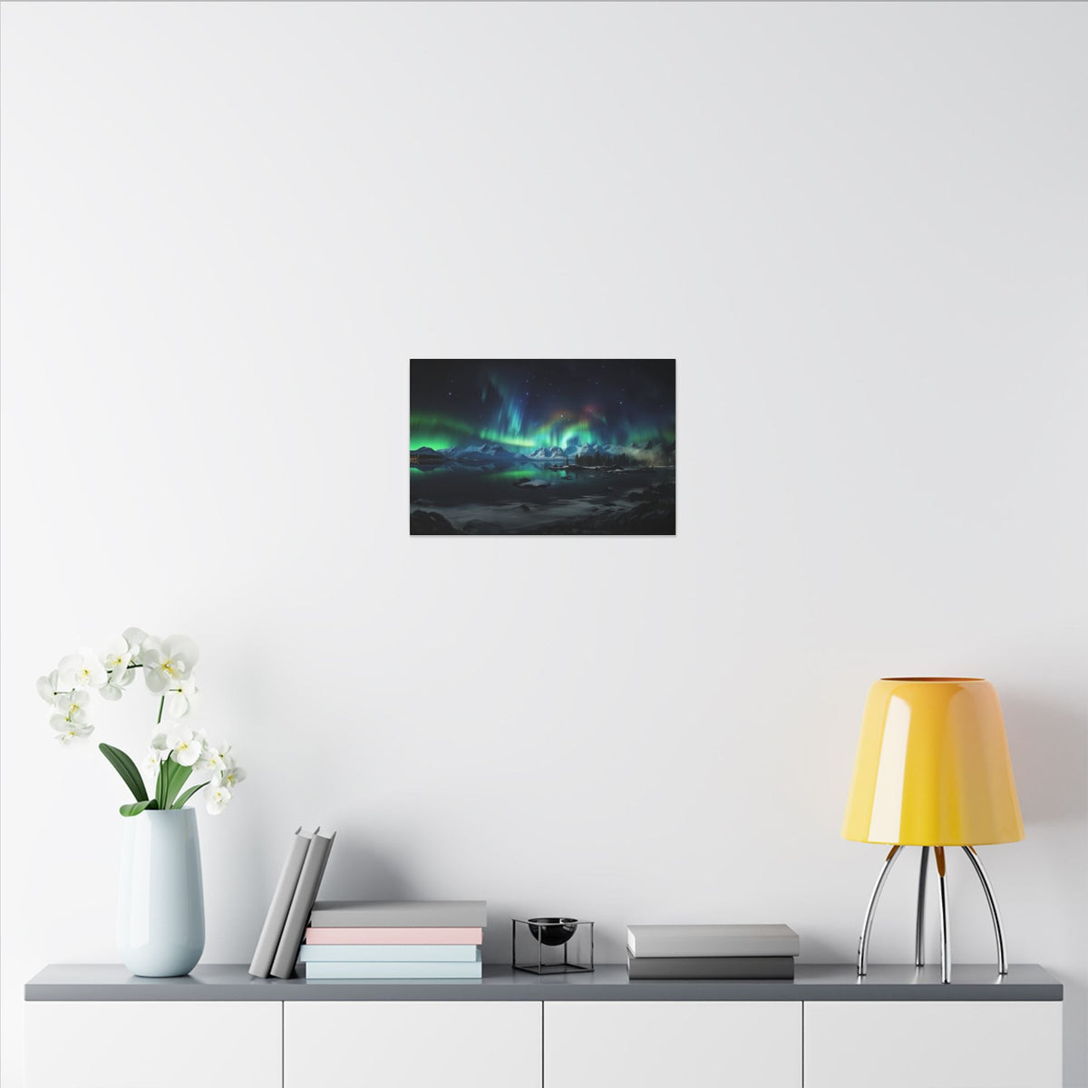 Aurora Over Ice Canvas - JG Visual Arts