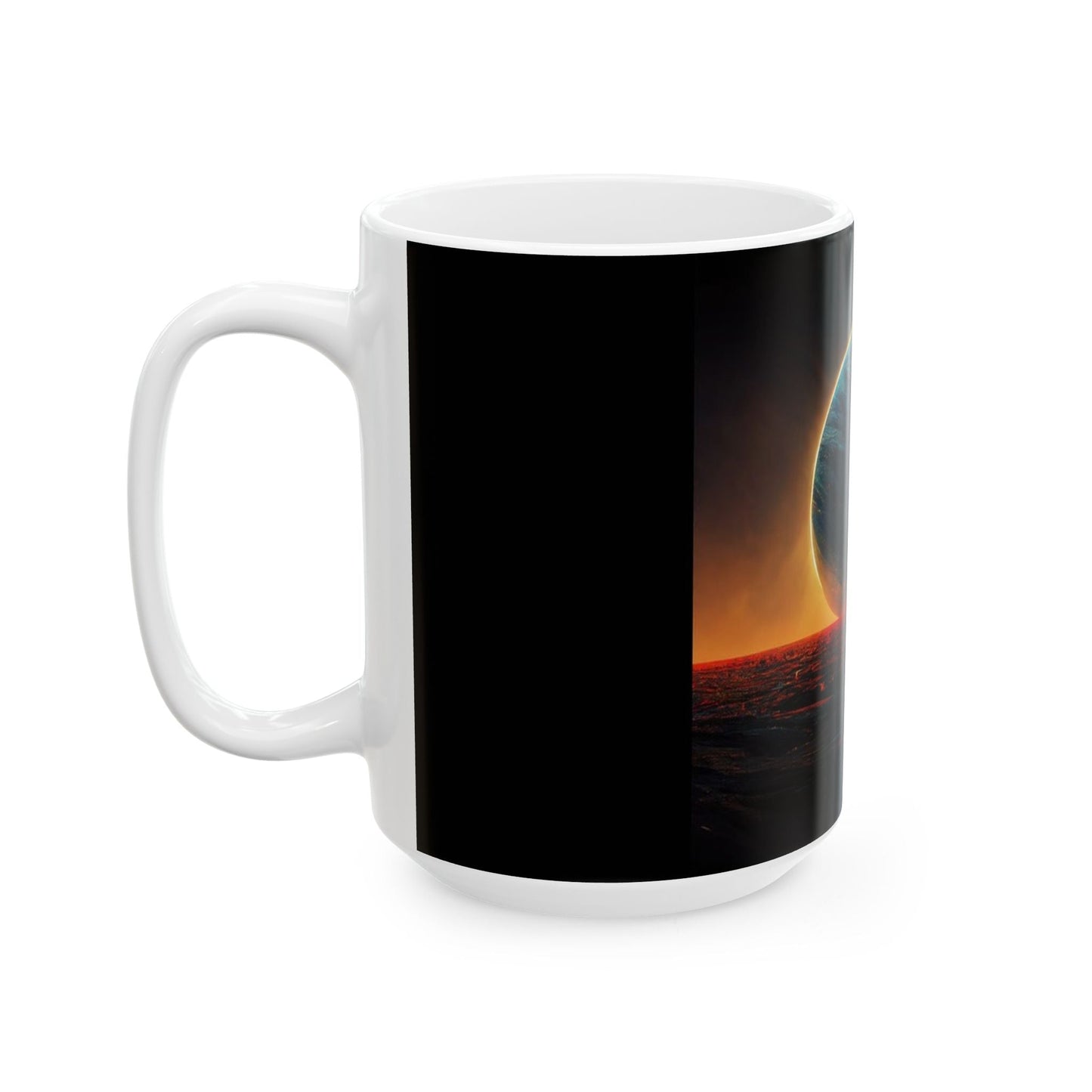 Black Sun Mug (Glossy) - JG Visual Arts