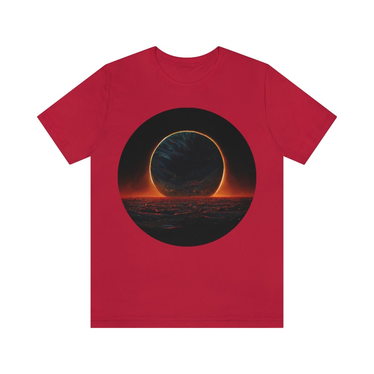 Black Sun T-Shirt - Unisex Jersey Short Sleeve Tee - JDG Visual Arts