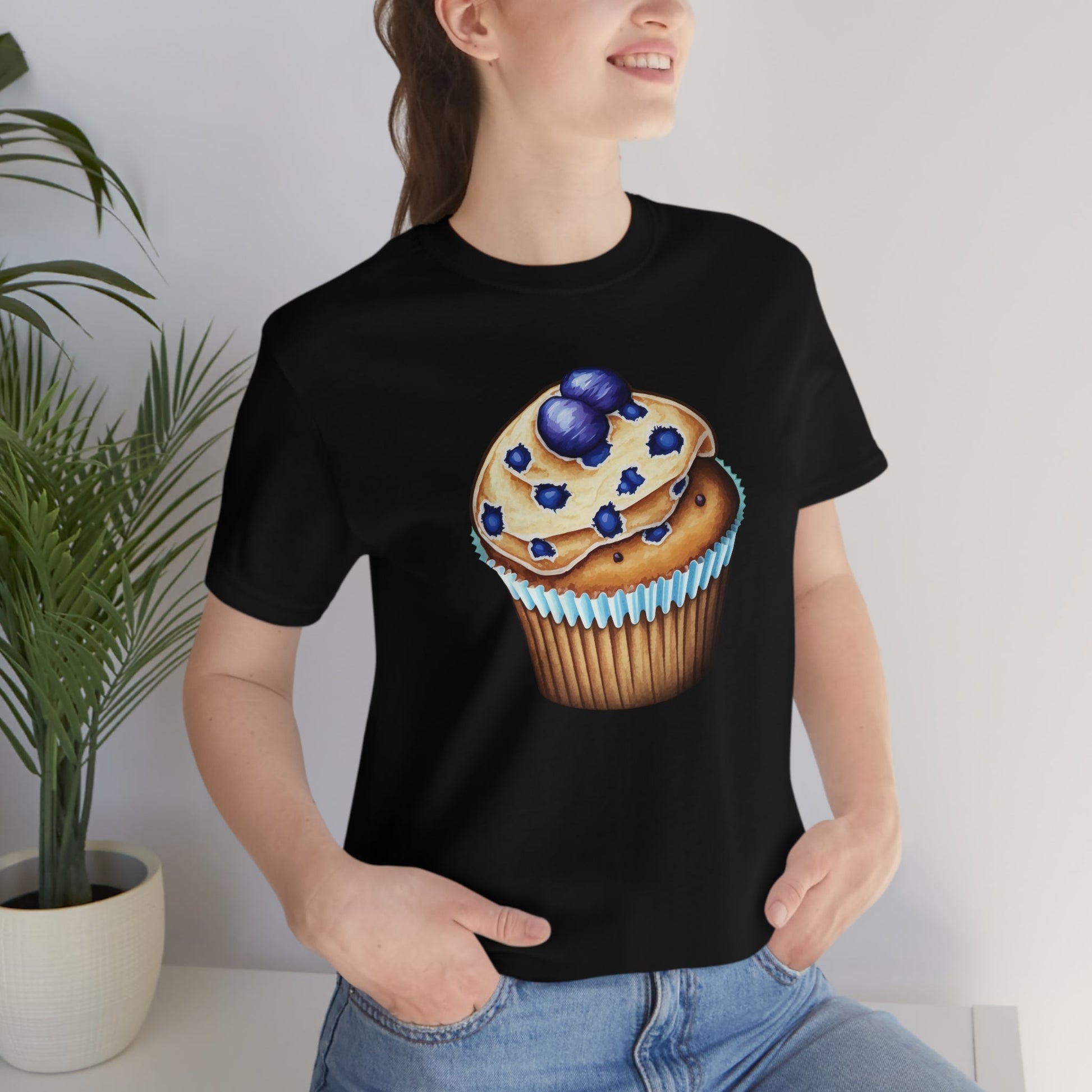 Blueberry Muffin - Unisex Short Sleeve Tee - JDG Visual Arts