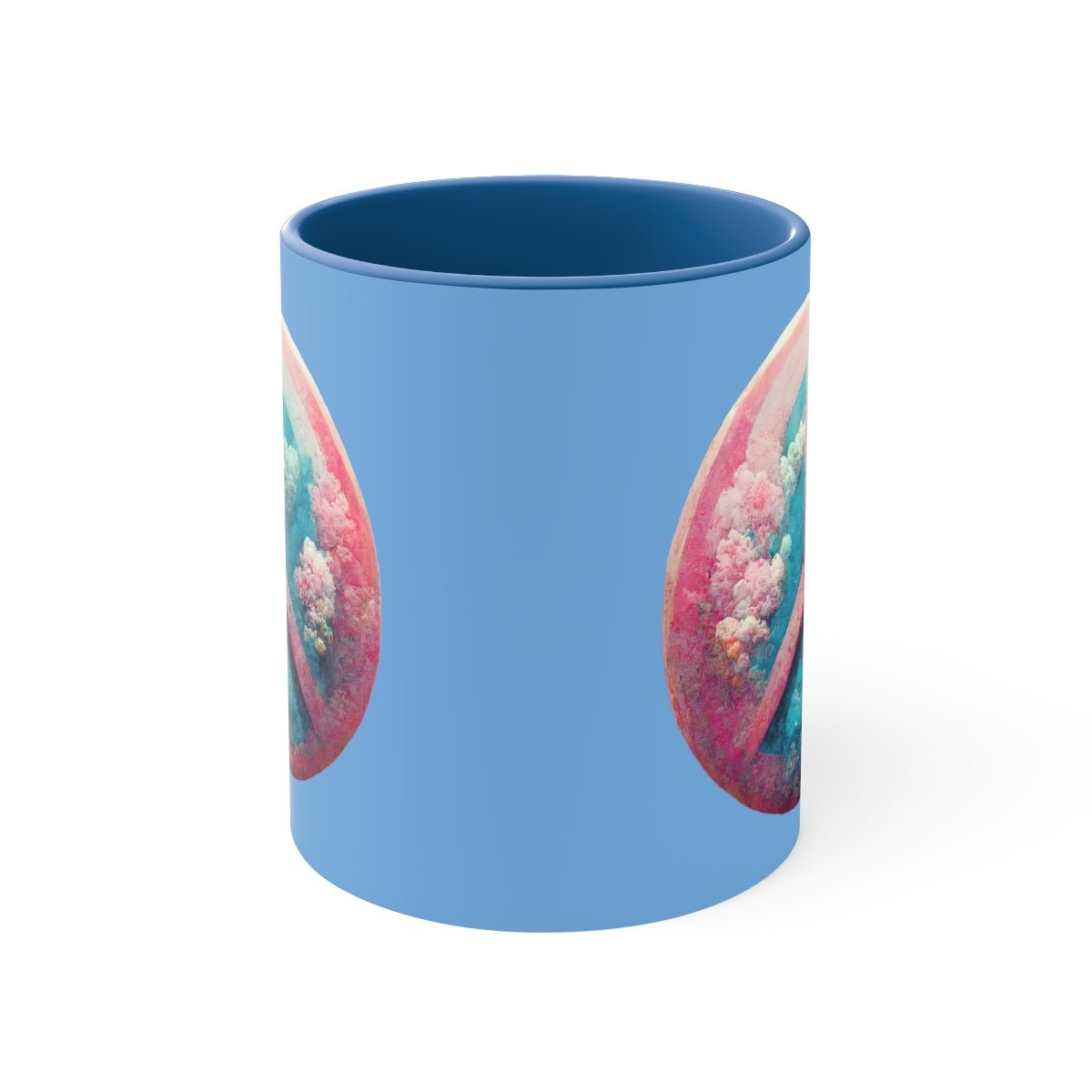 "Bubblegum Peace" Accent Coffee Mug, 11oz - JDG Visual Arts