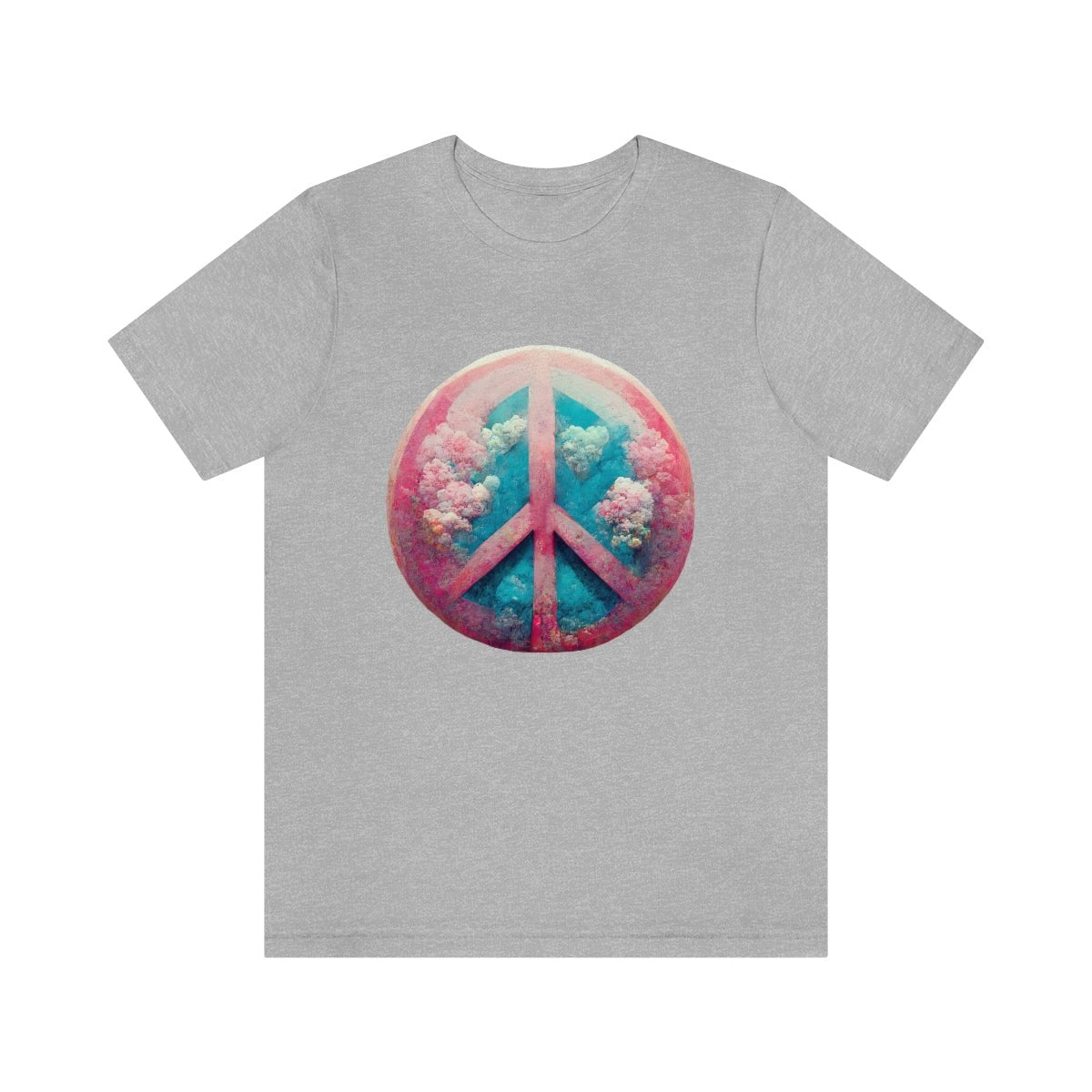 "Bubblegum Peace" - Unisex Jersey Short Sleeve Tee - JDG Visual Arts