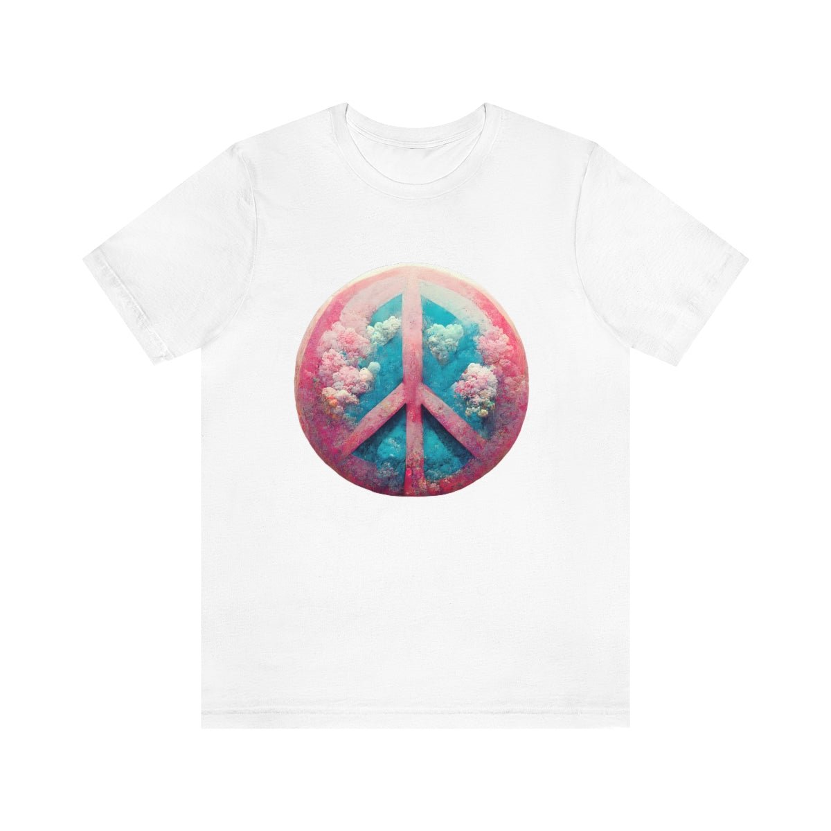 "Bubblegum Peace" - Unisex Jersey Short Sleeve Tee - JDG Visual Arts