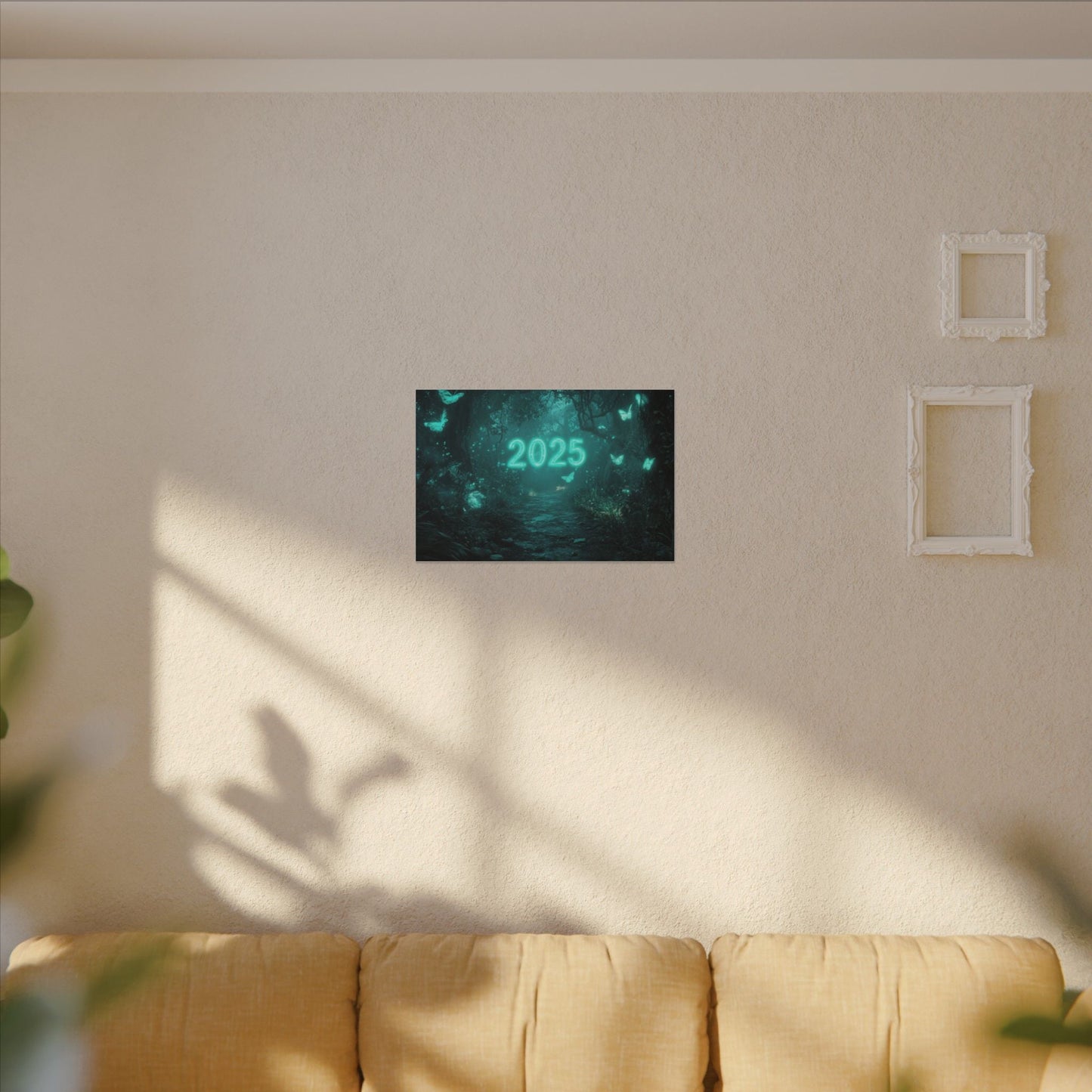 Butterfly Hollow — Teal Forest Canvas - JG Visual Arts