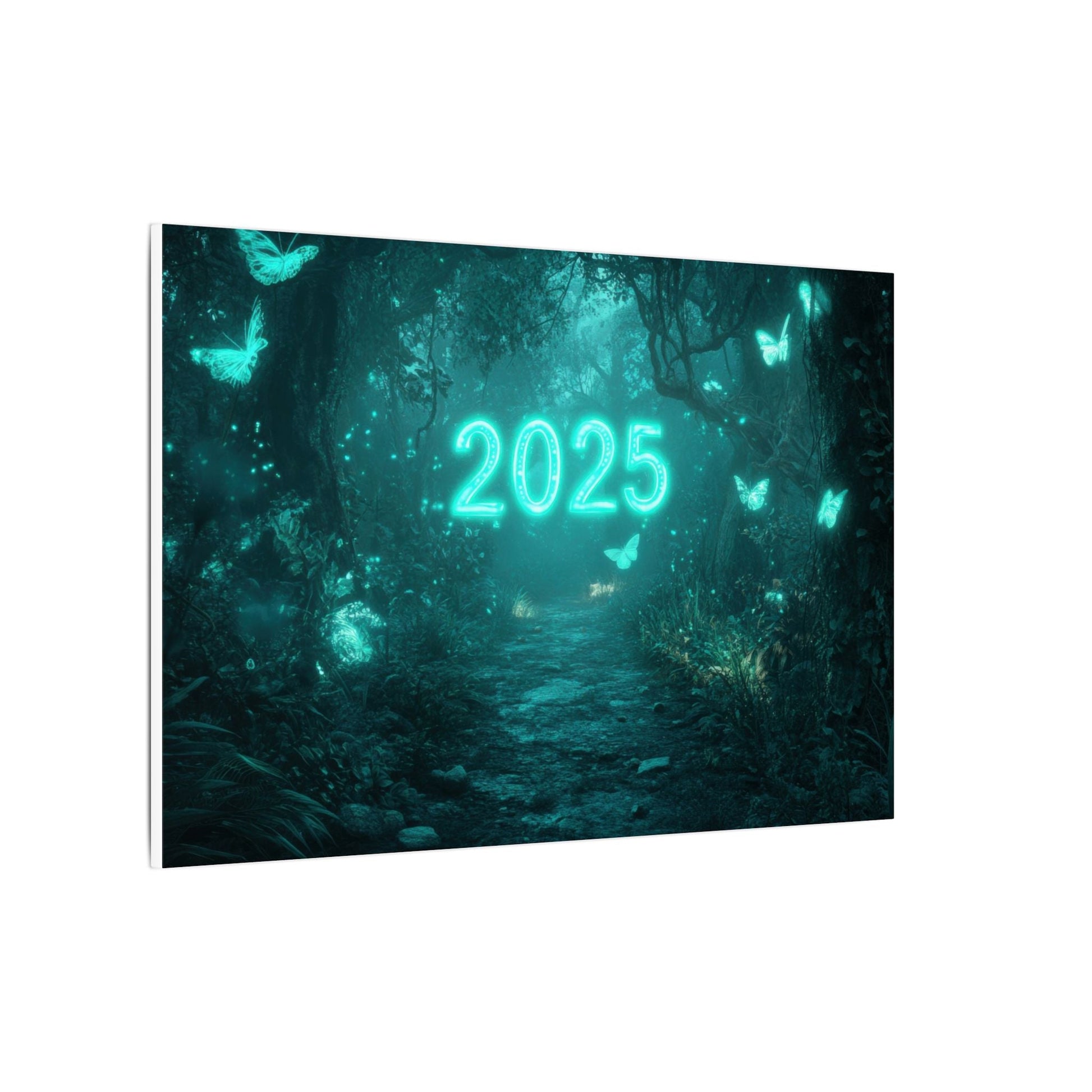Butterfly Hollow — Teal Forest Canvas - JG Visual Arts