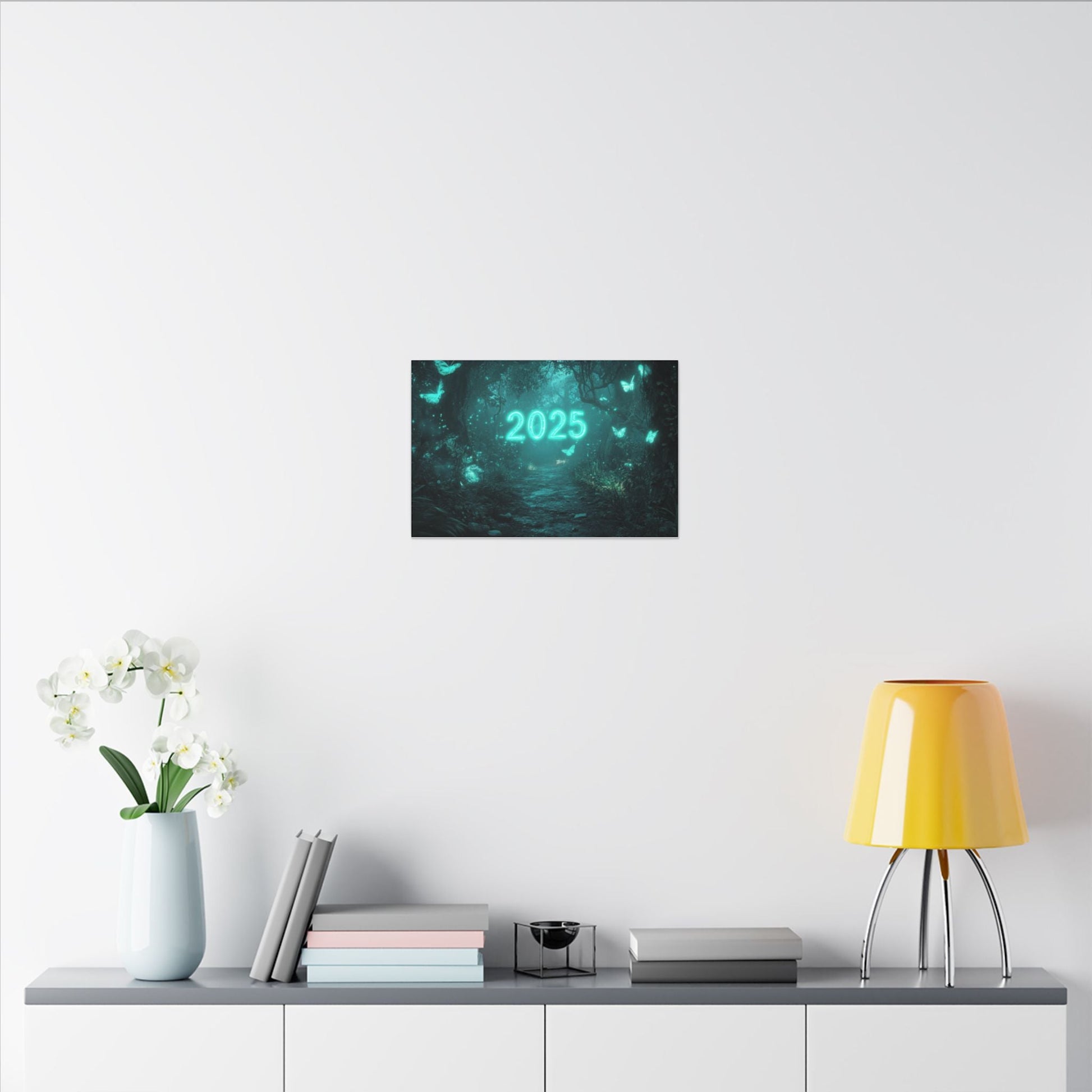 Butterfly Hollow — Teal Forest Canvas - JG Visual Arts
