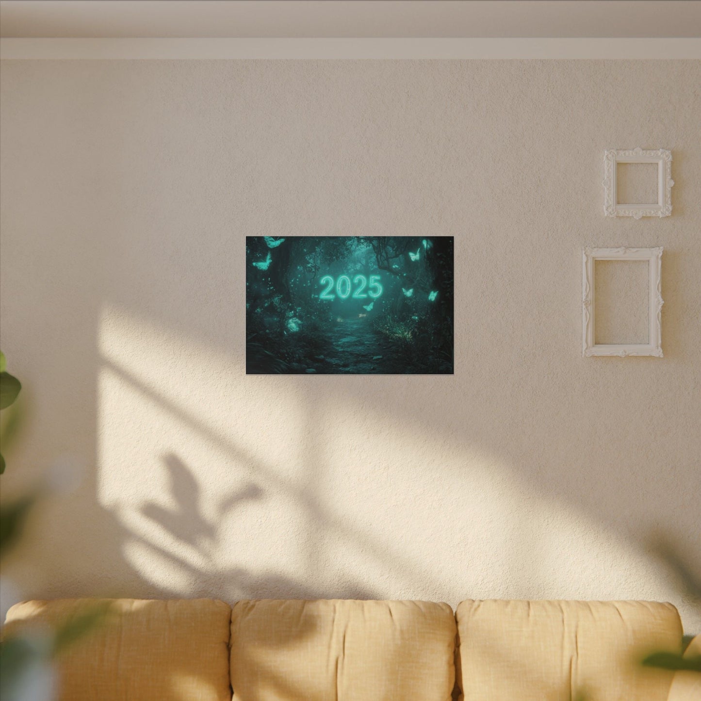 Butterfly Hollow — Teal Forest Canvas - JG Visual Arts