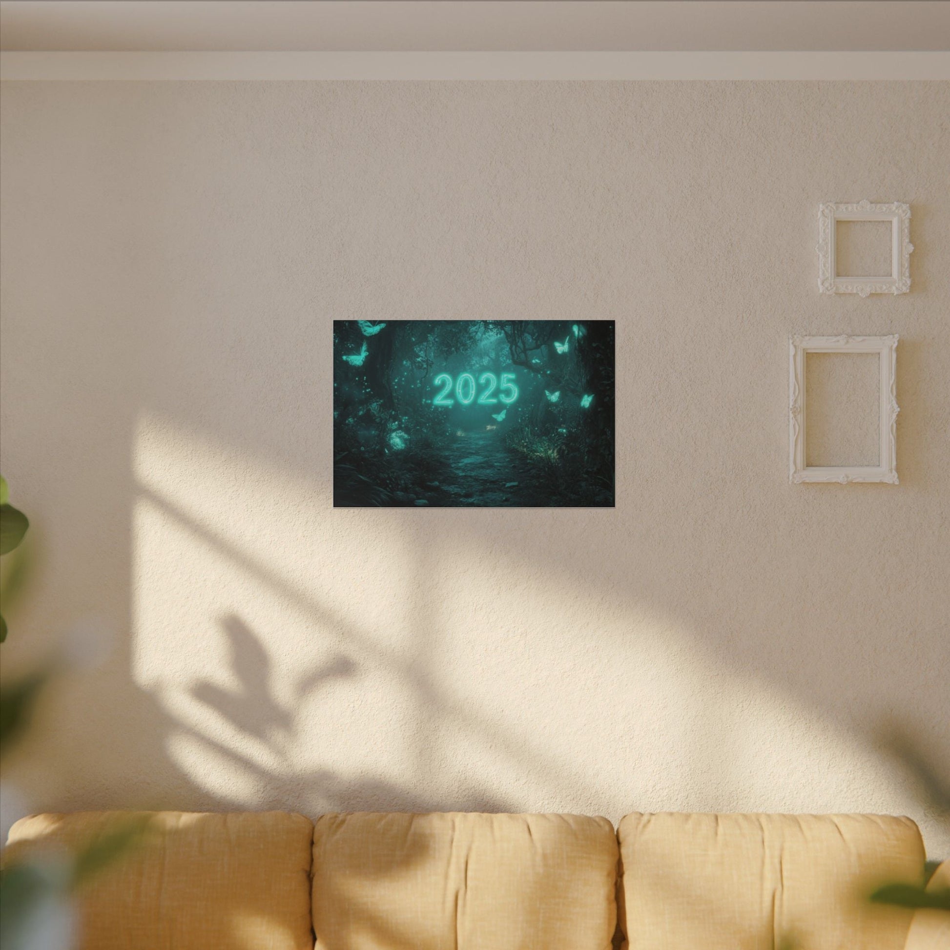 Butterfly Hollow — Teal Forest Canvas - JG Visual Arts