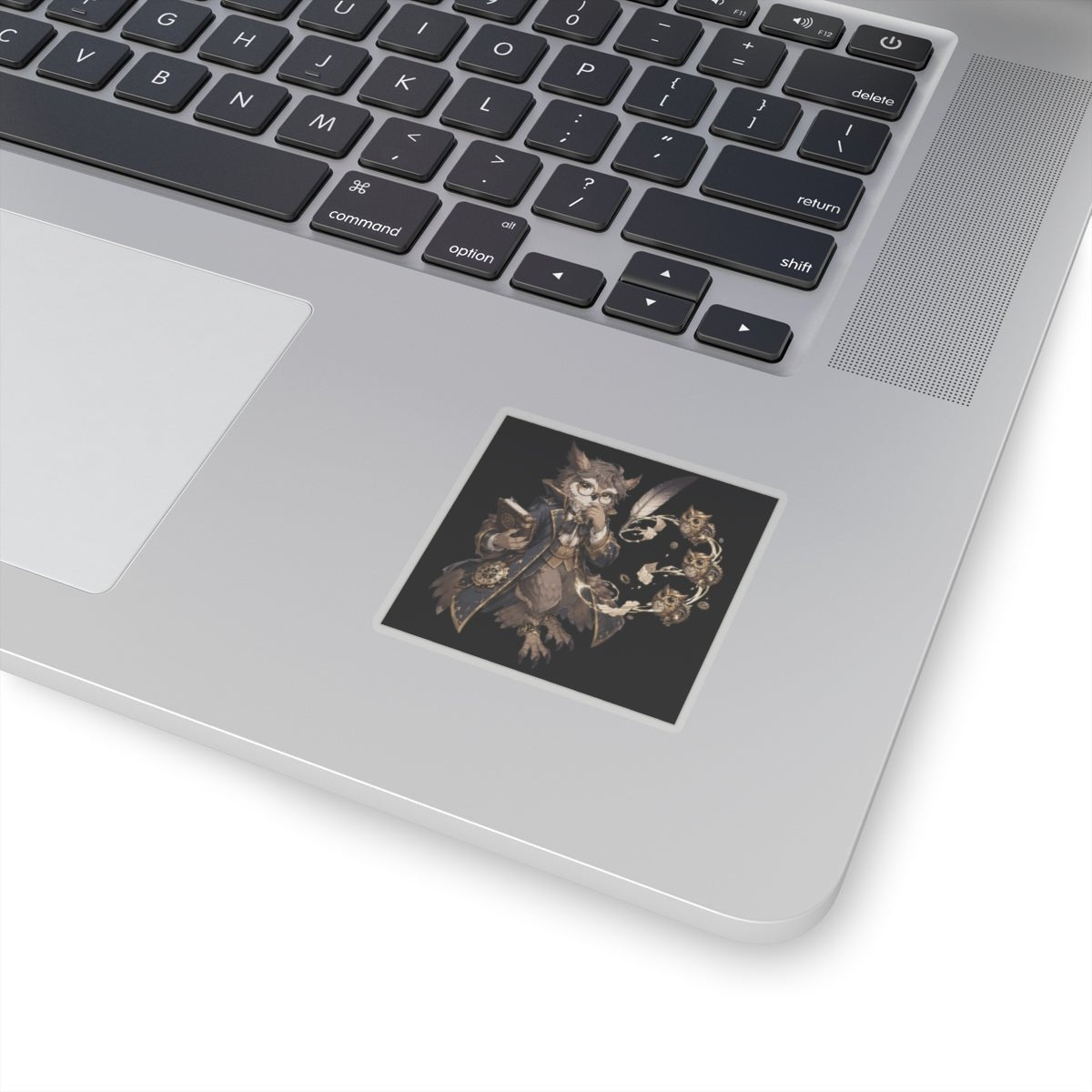 Clocktower Owl Scribe — Sticker - JG Visual Arts