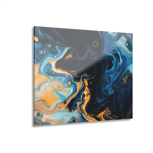 Cobalt Current Acrylic Print - JG Visual Arts