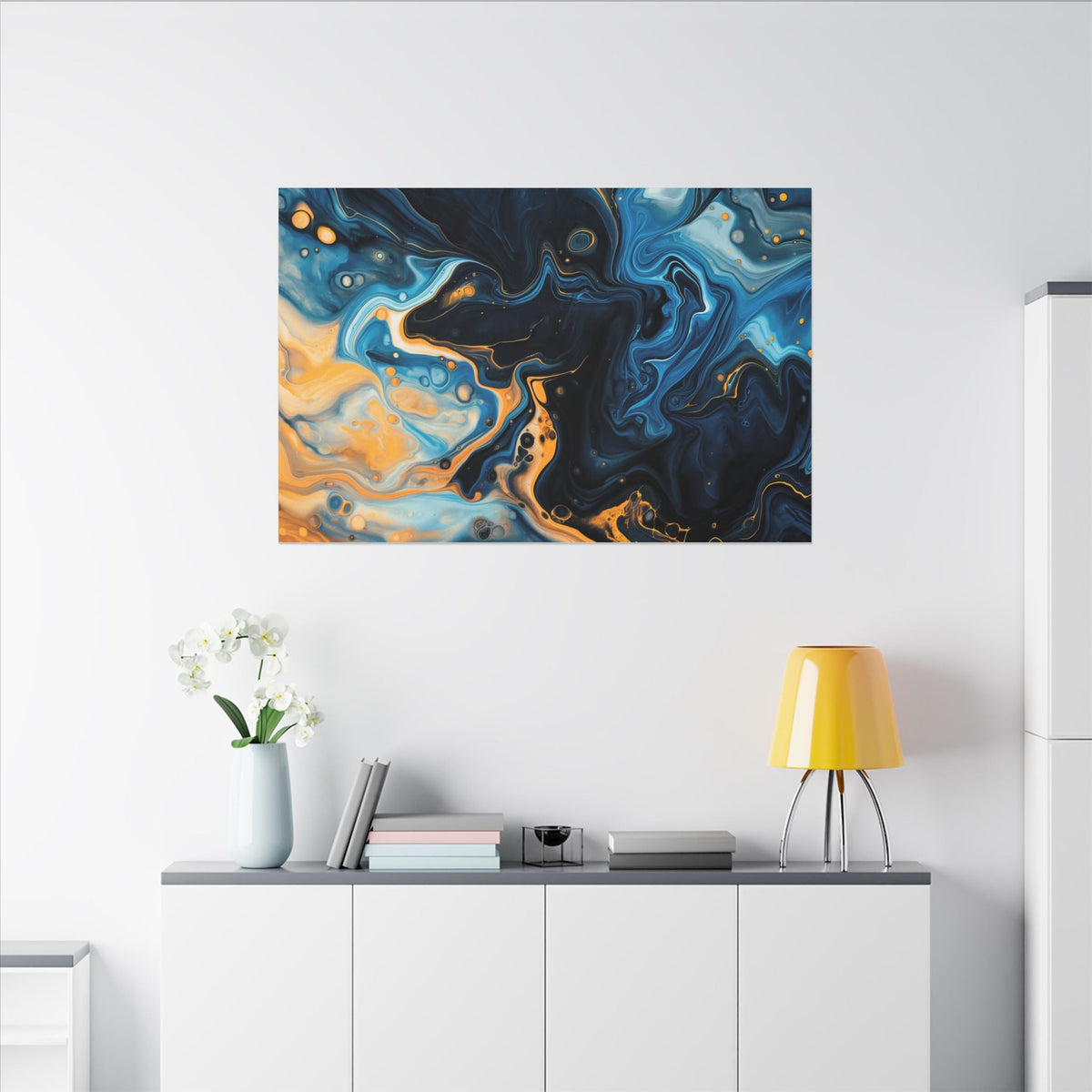 Cobalt Current Canvas - JG Visual Arts