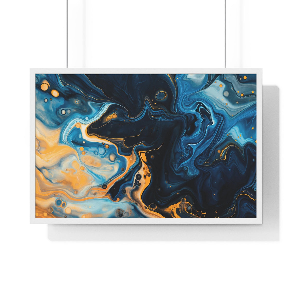 Cobalt Current Framed Print - JG Visual Arts