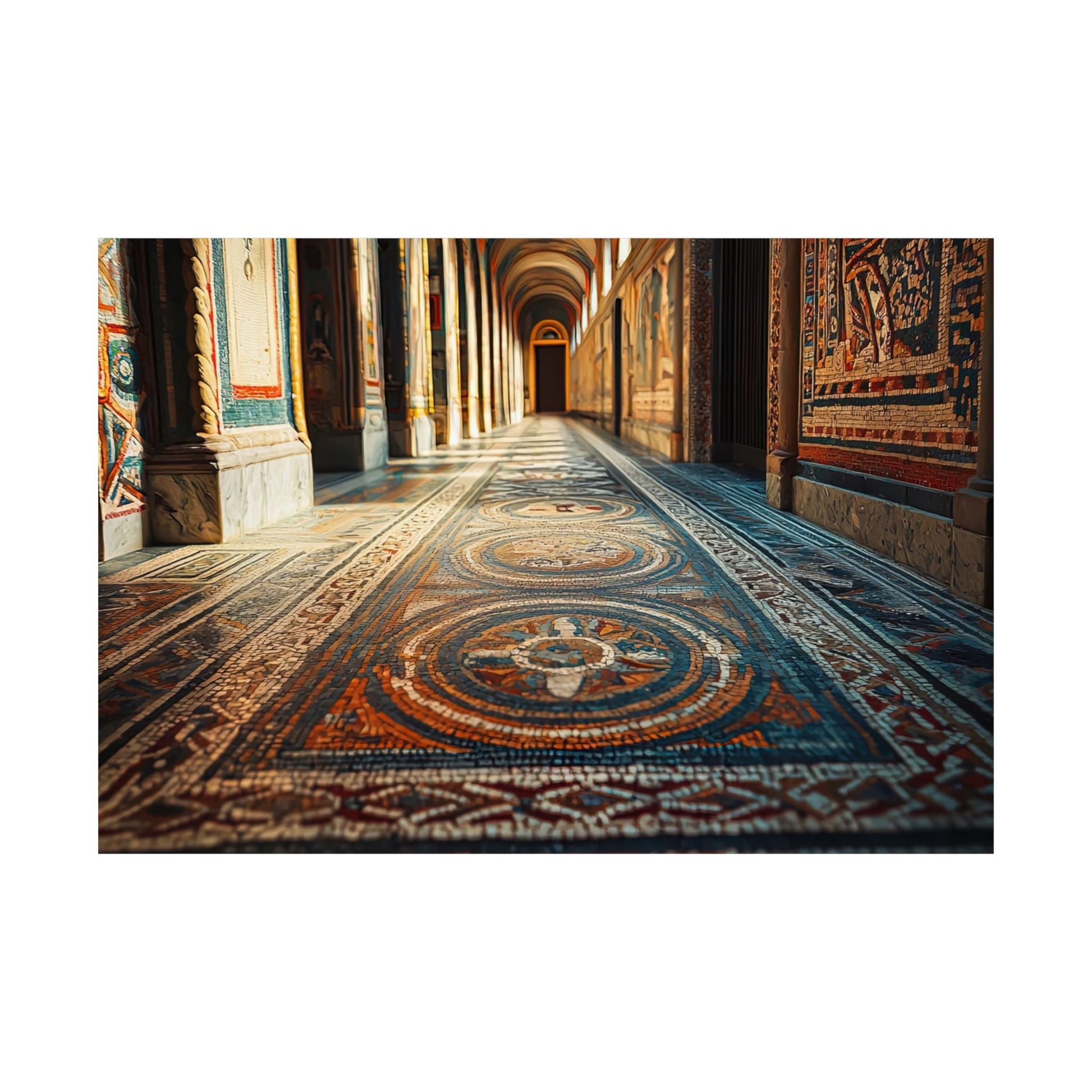 Corridor of Mosaics Poster - JG Visual Arts