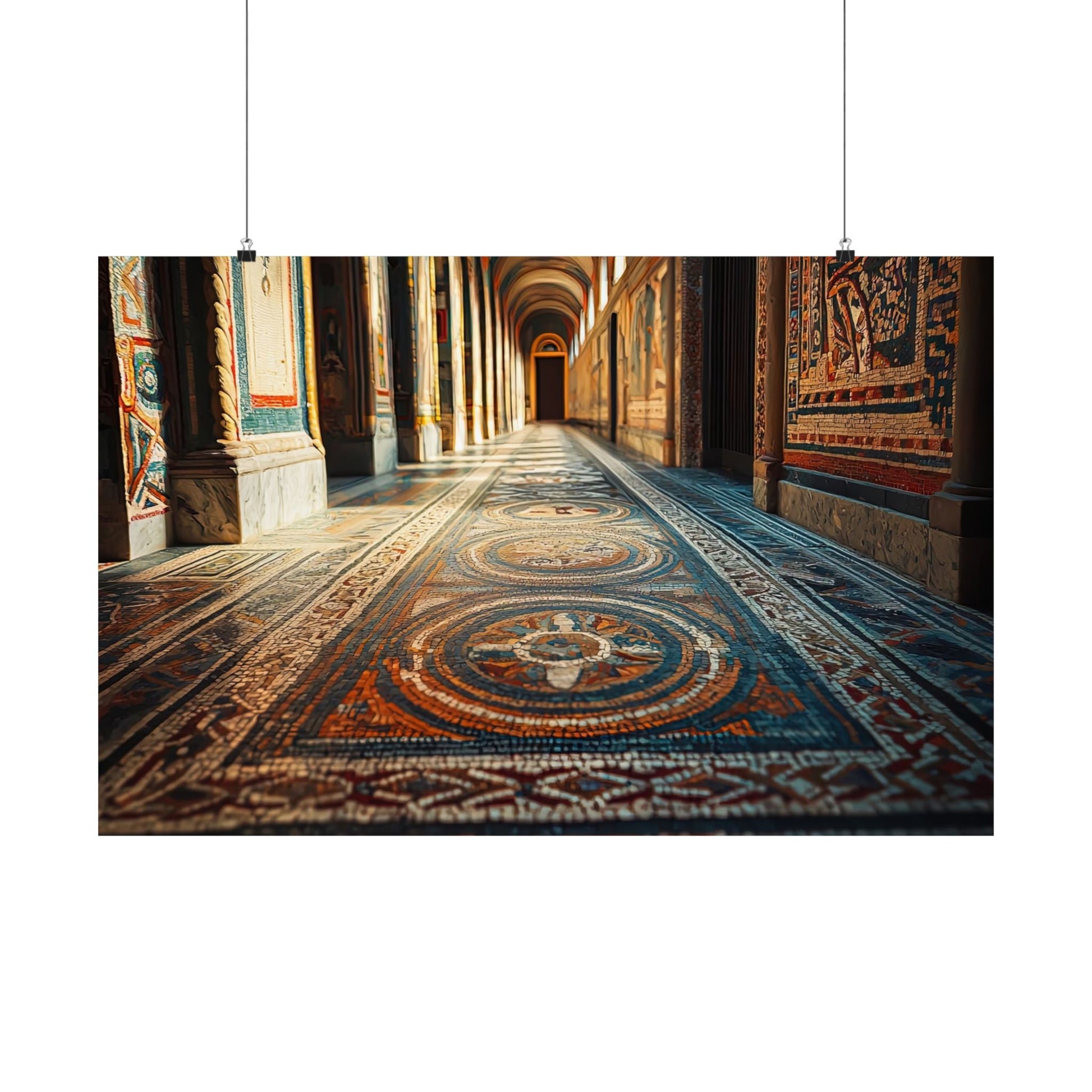 Corridor of Mosaics Poster - JG Visual Arts