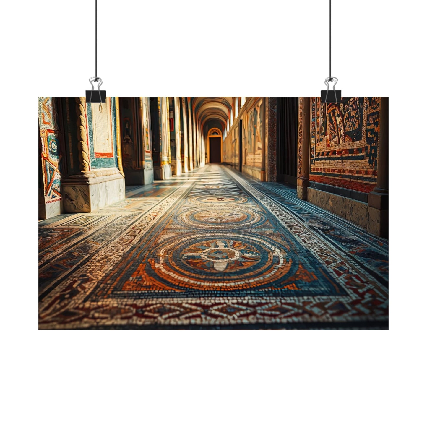 Corridor of Mosaics Poster - JG Visual Arts