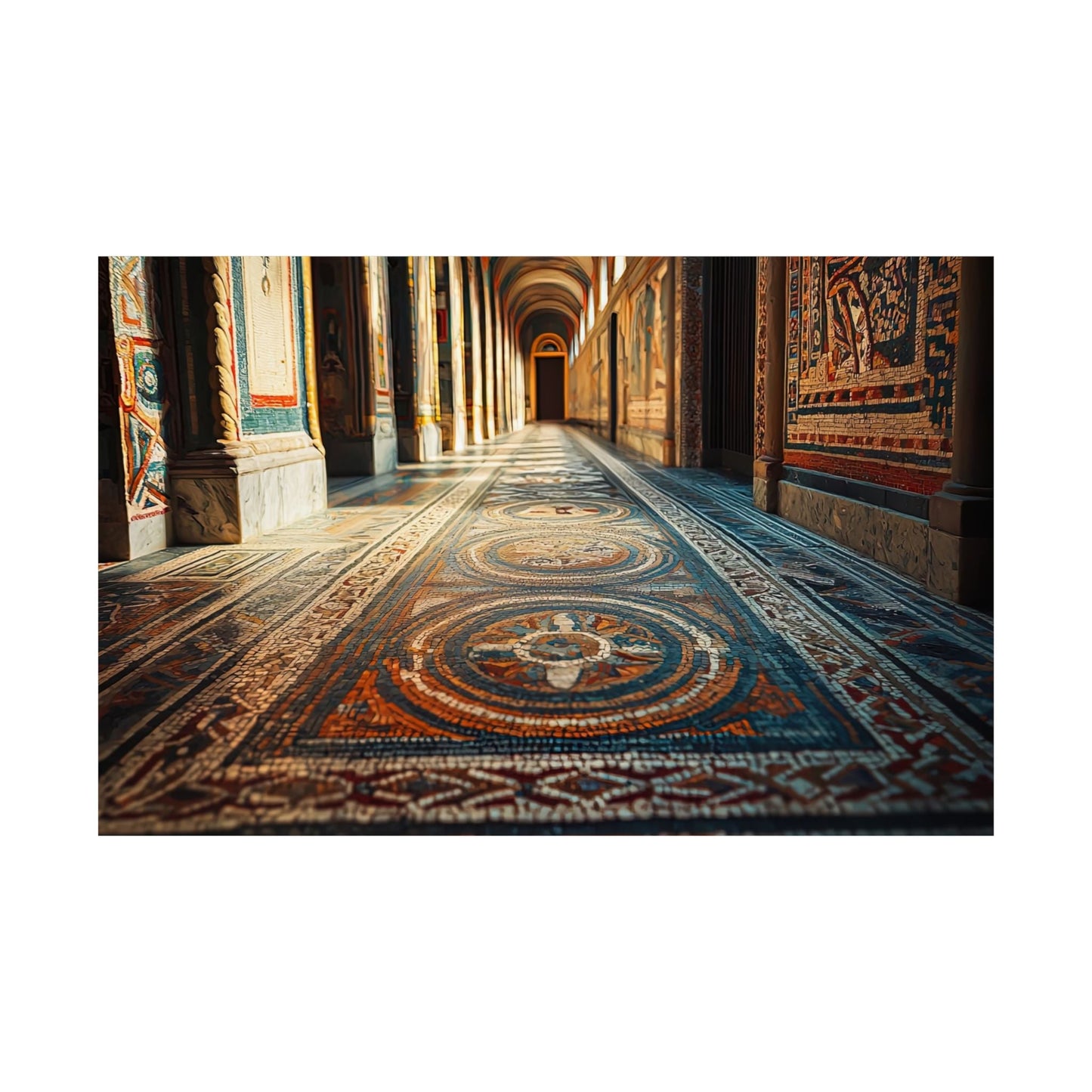 Corridor of Mosaics Poster - JG Visual Arts
